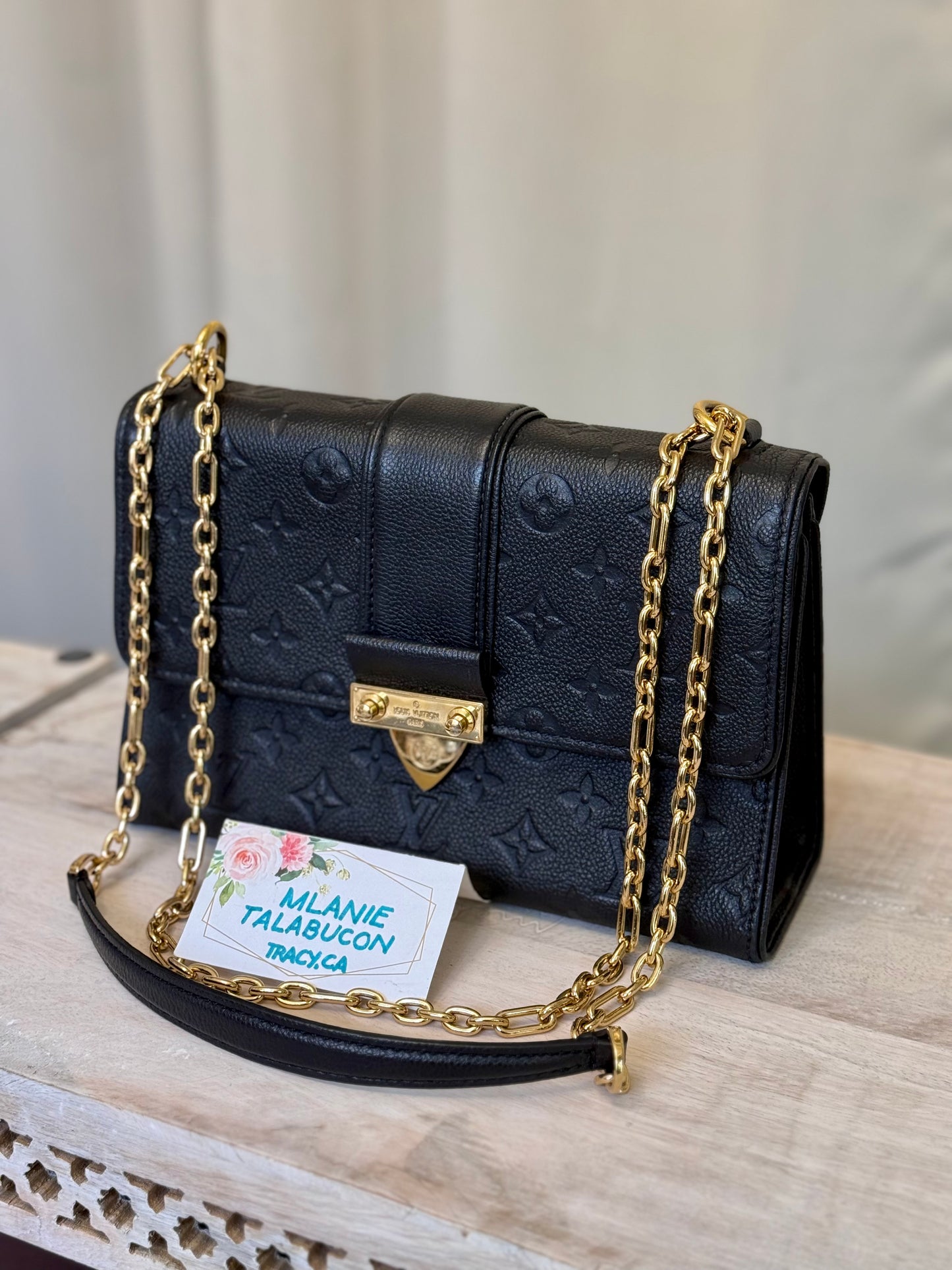 Louis Vuitton Saint Sulpice PM Mono Empreinte Noir/Black