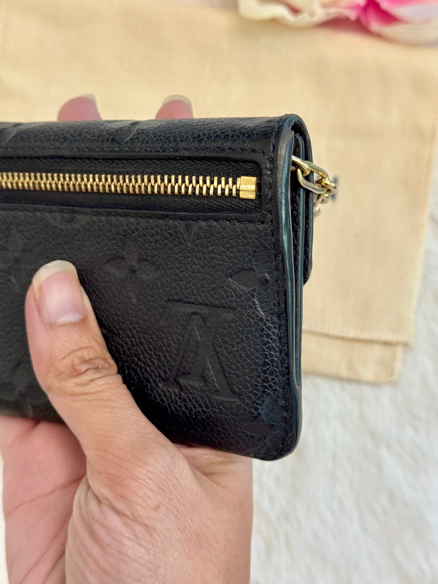 Louis Vuitton Key Pouch Empreinte Noir/Black