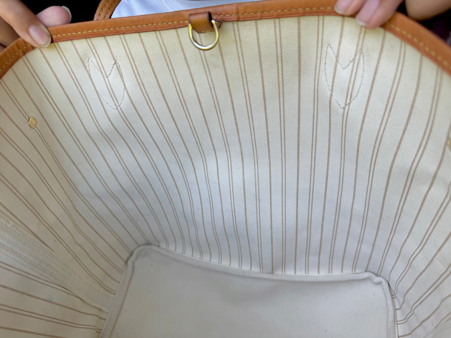 Louis Vuitton Neverfull MM Damier Azur Beige