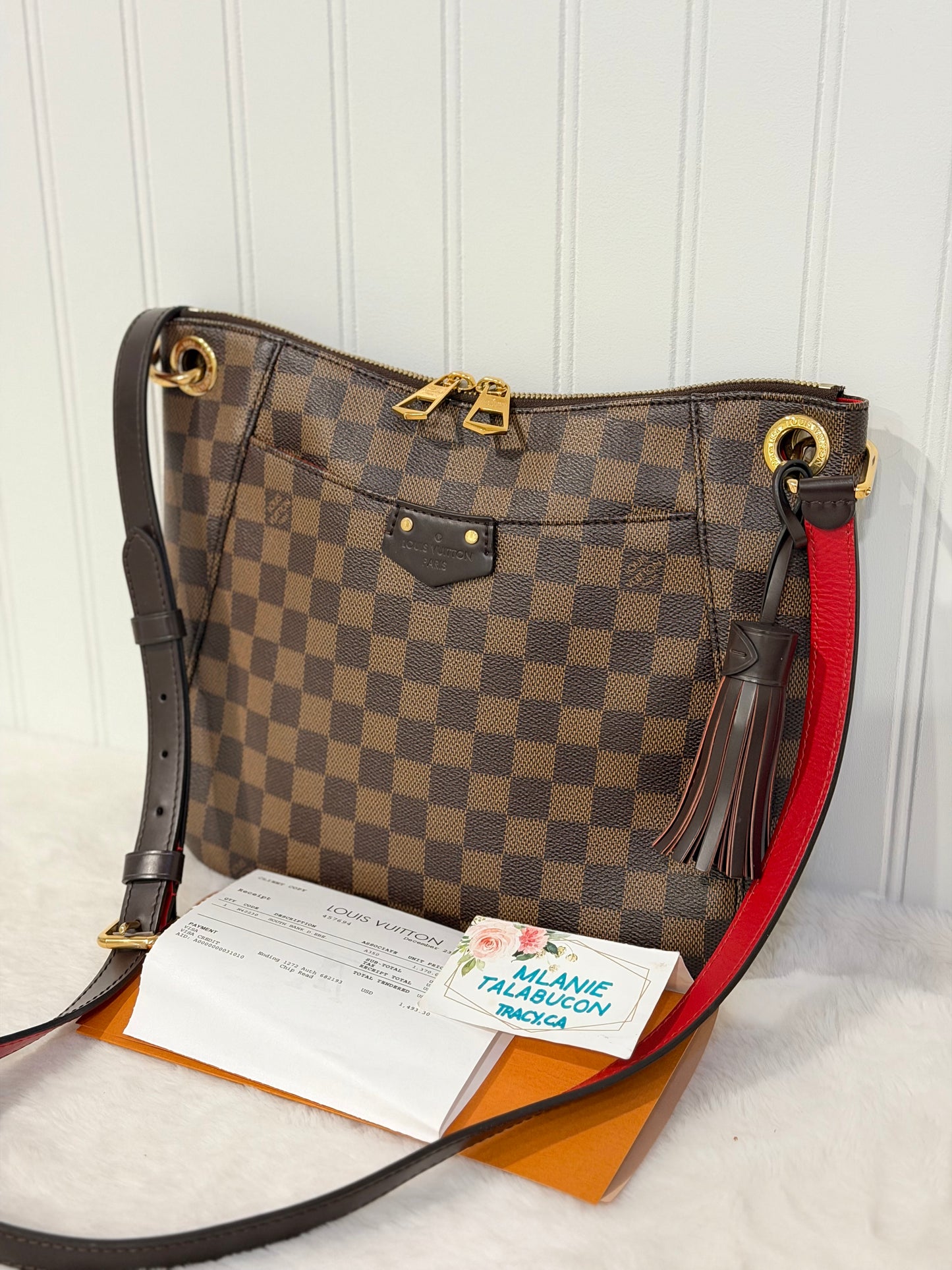Louis Vuitton South Bank Besace Damier Ebene