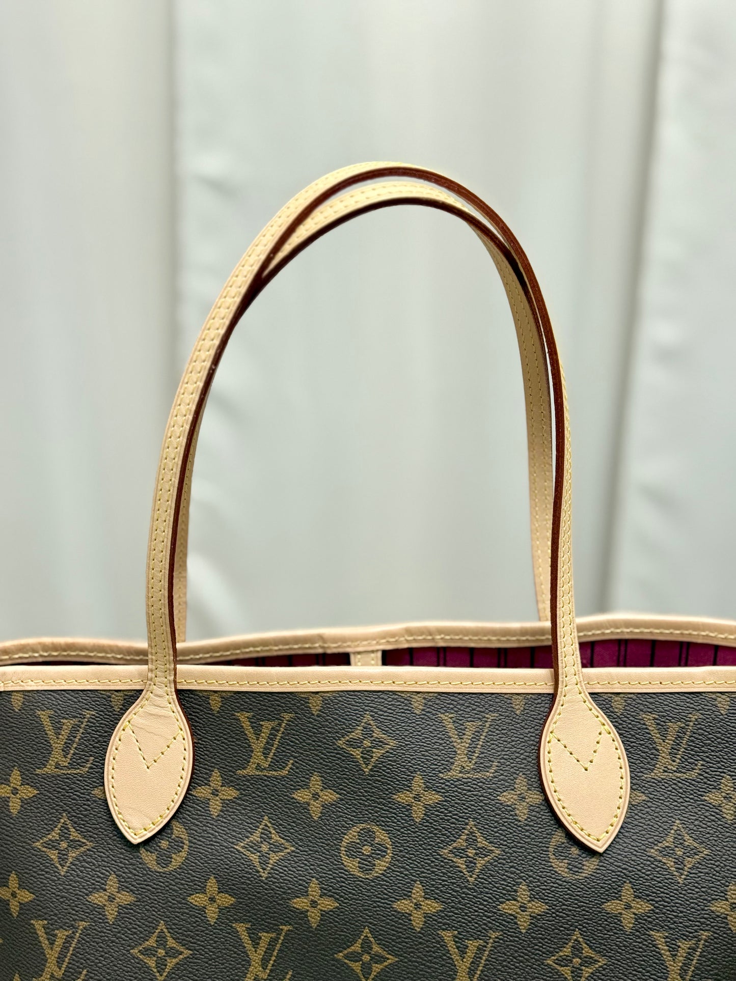 Louis Vuitton Neverfull MM Mono Pivoine Bag Only