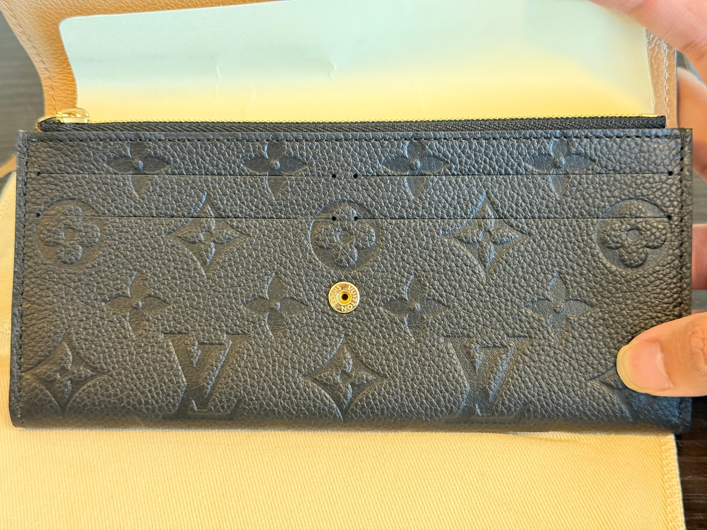 Louis Vuitton Emilie Black/Noir Empreinte Wallet