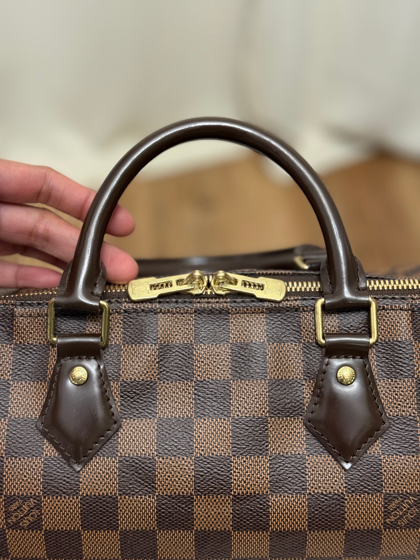 Louis Vuitton Speedy 30 Bandouliere Damier Ebene
