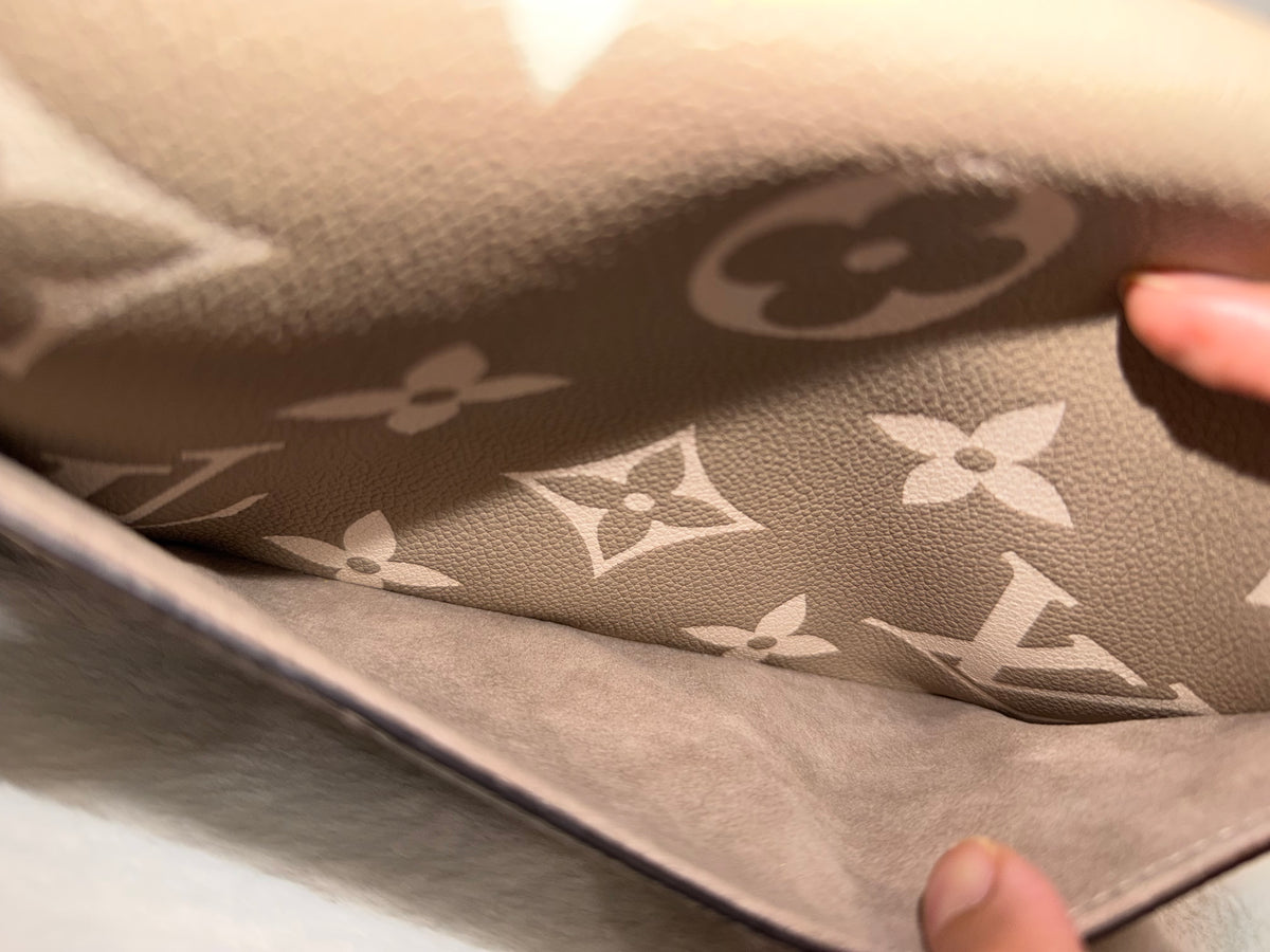 Louis Vuitton Diane Empreinte Bicolor Turtledove/Cream