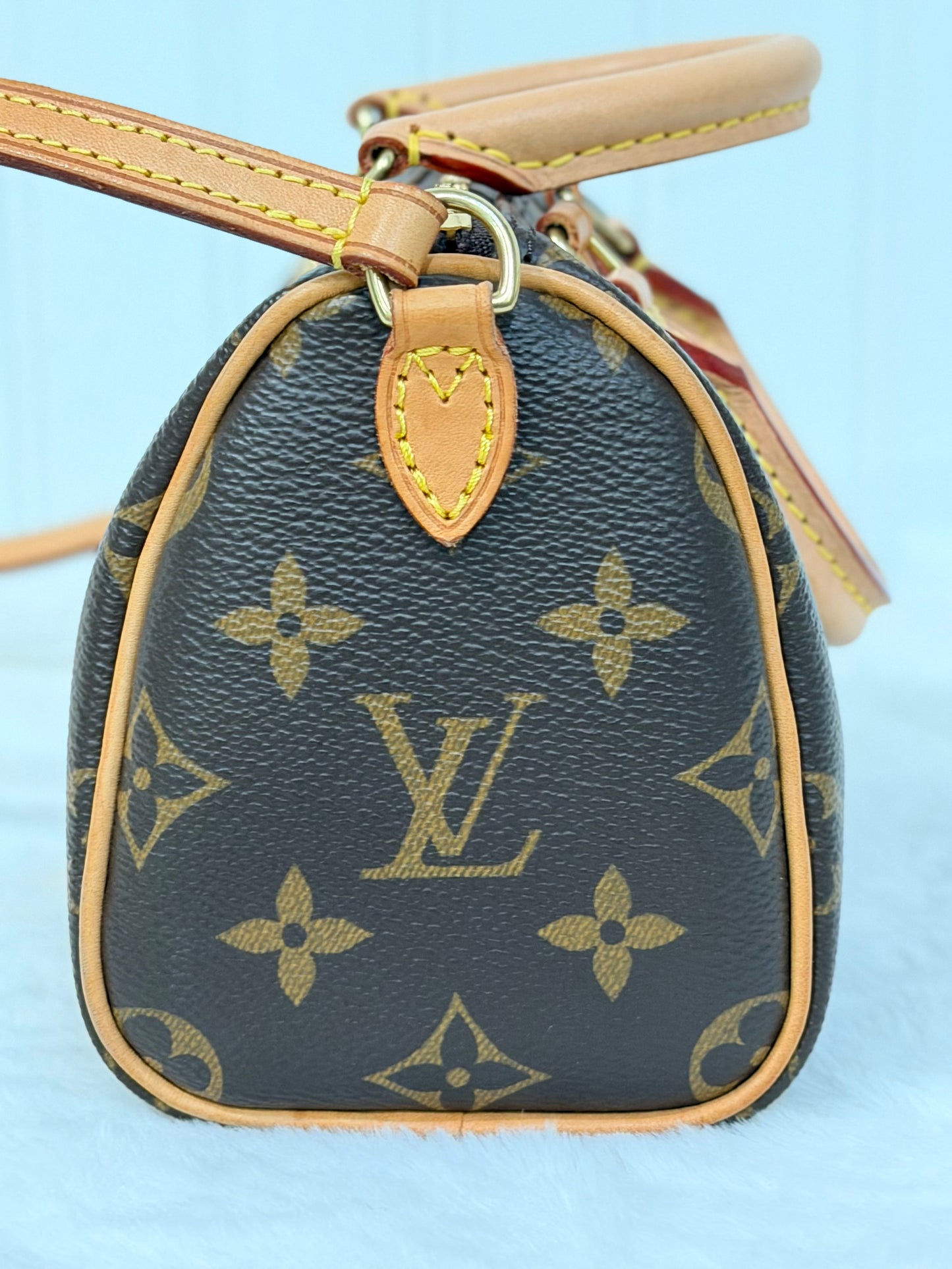 Louis Vuitton Nano Speedy Mono with Non-Detachable Strap