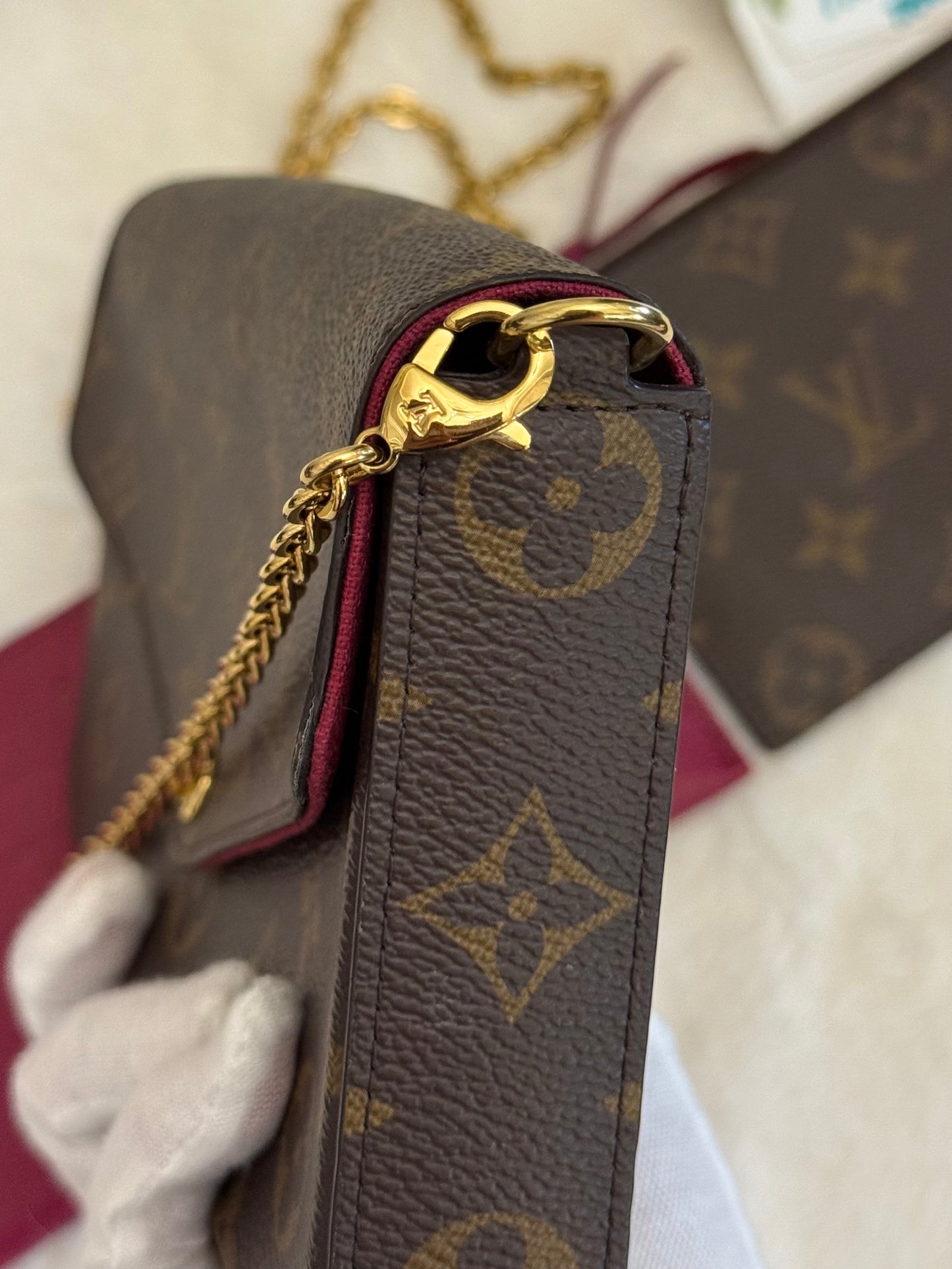 Louis Vuitton Pochette Felicie Mono with CC insert only