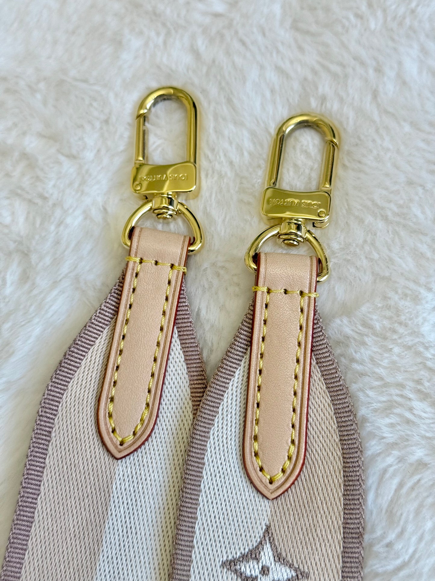 Louis Vuitton Jacquard Removable/Adjustable Beige Strap