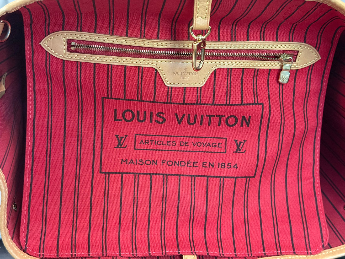 Louis Vuitton Neverfull MM Mono Cerise