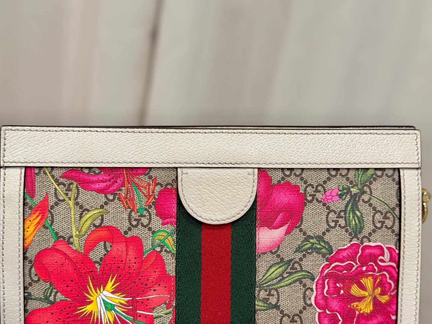 Gucci GG Supreme Flora Ophidia Small Shoulder Bag 503877