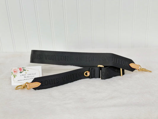 Louis Vuitton Black Jacquard Adjustable Bandouliere Strap