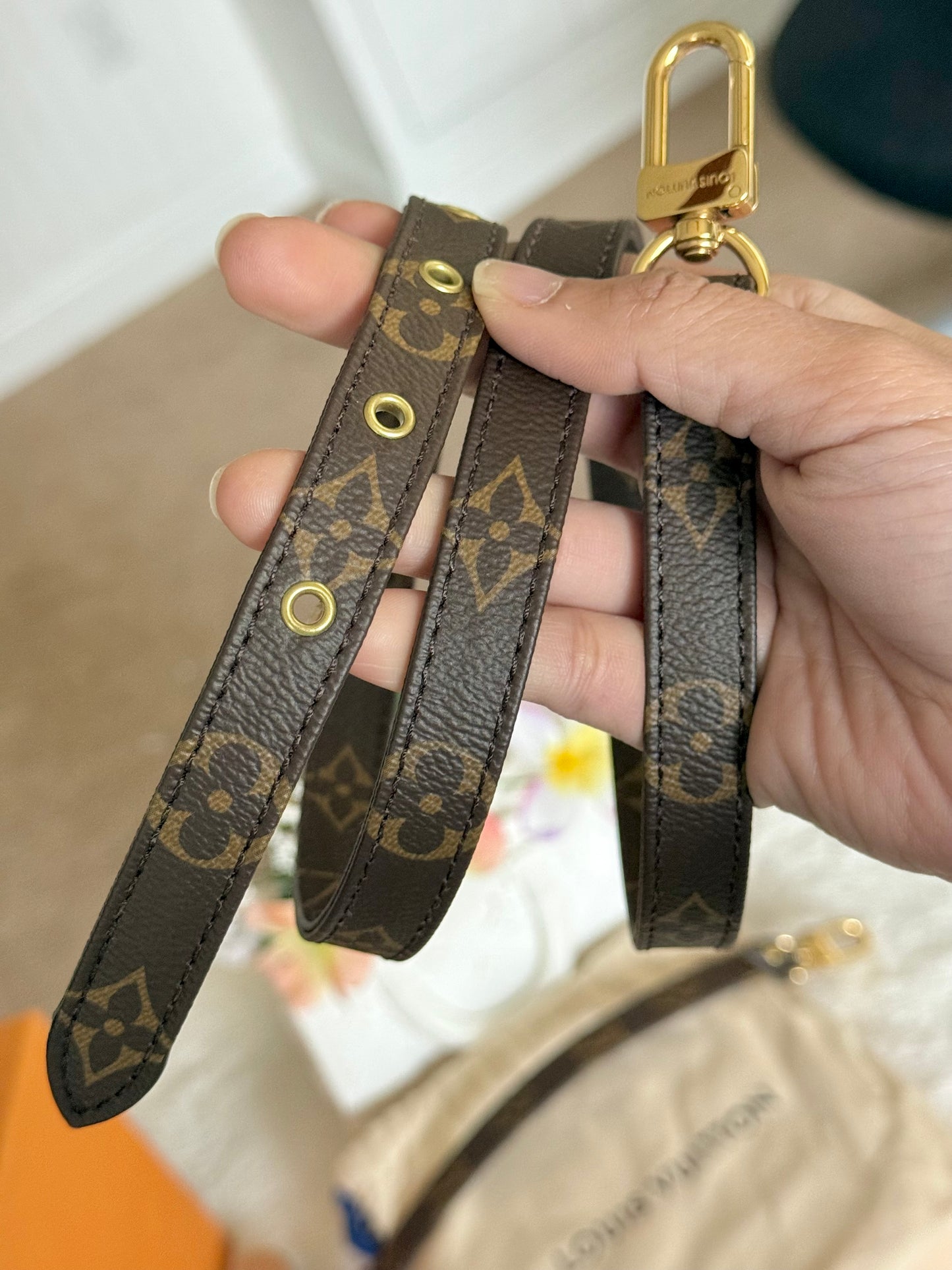 Louis Vuitton J52315 Mono Adjustable Strap 16mm