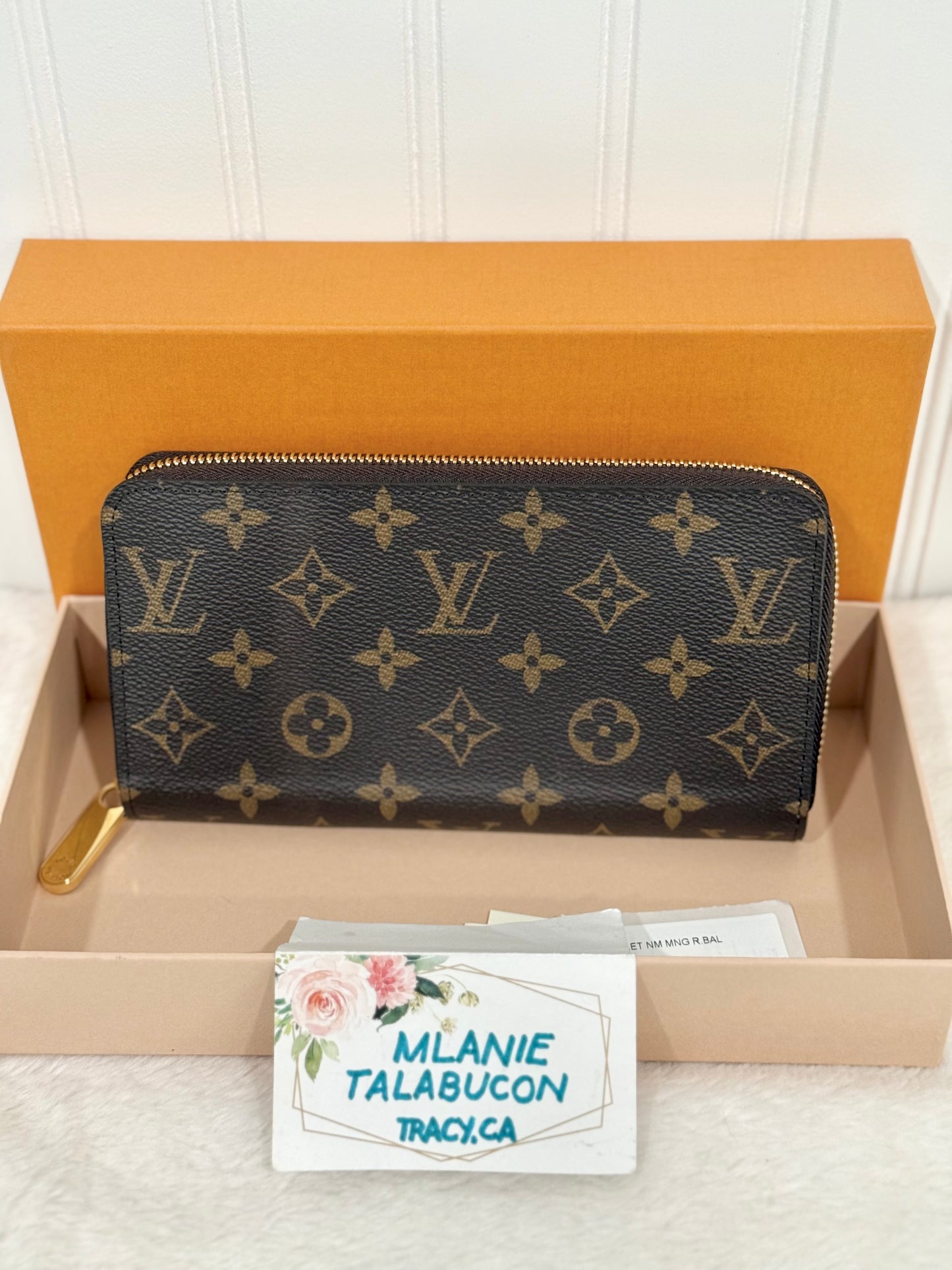 Louis Vuitton Zippy Wallet Mono Rose Ballerine