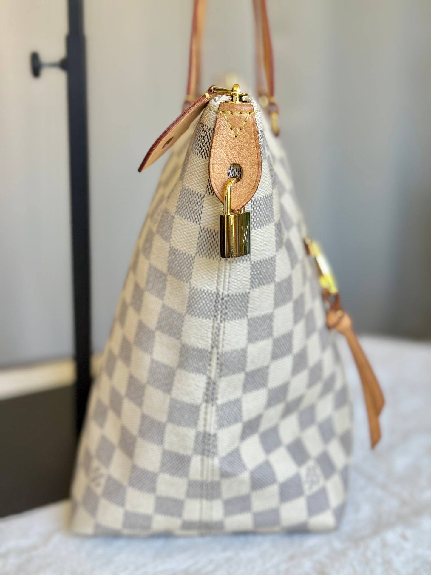 Louis Vuitton Ièna MM Damier Azur Rose Ballerine