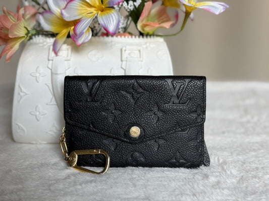 Louis Vuitton Key Pouch Mono Empreinte Black