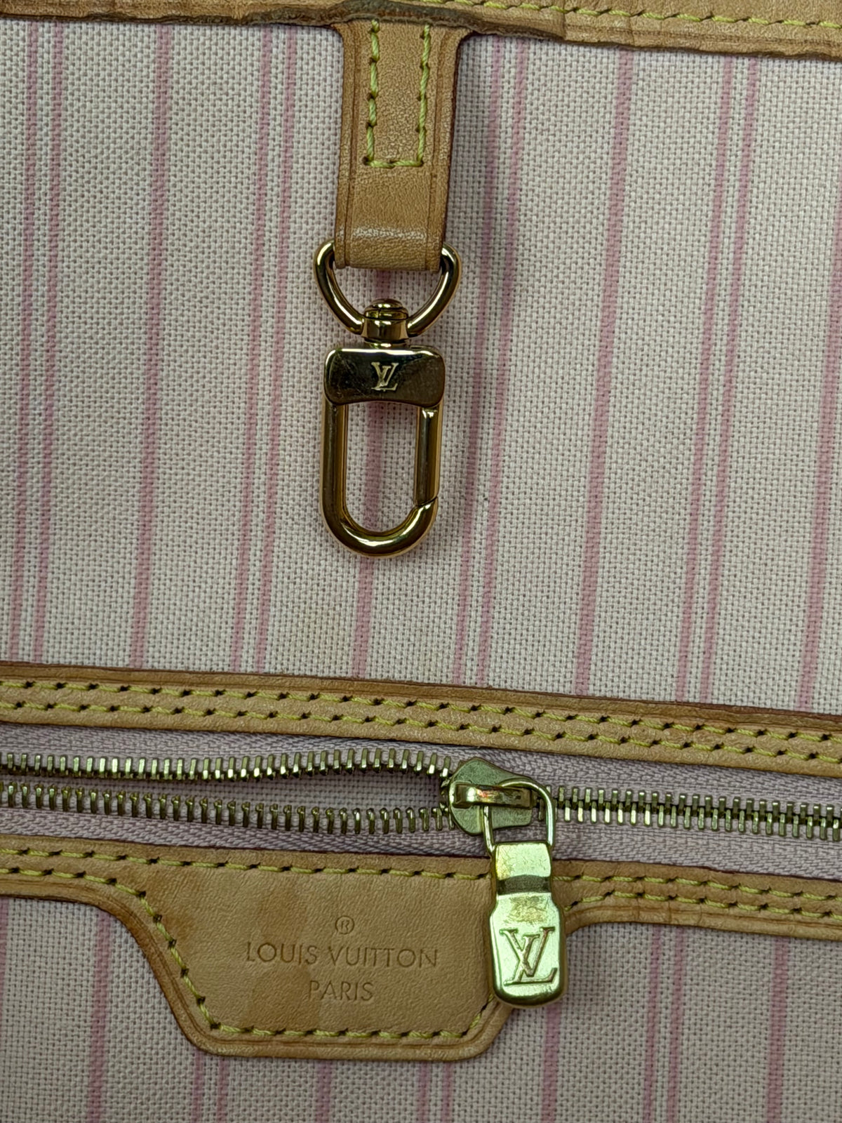 Louis Vuitton Neverfull MM Damier Azur Rose Ballerine