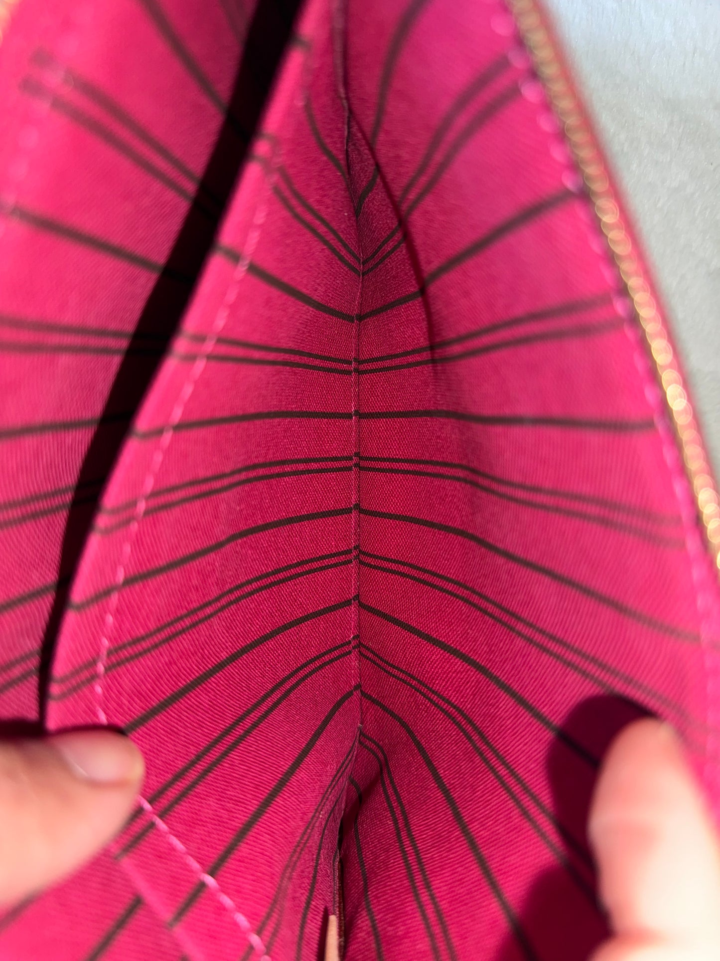 Louis Vuitton Neverfull GM Mono Pivoine Bag and Pouch