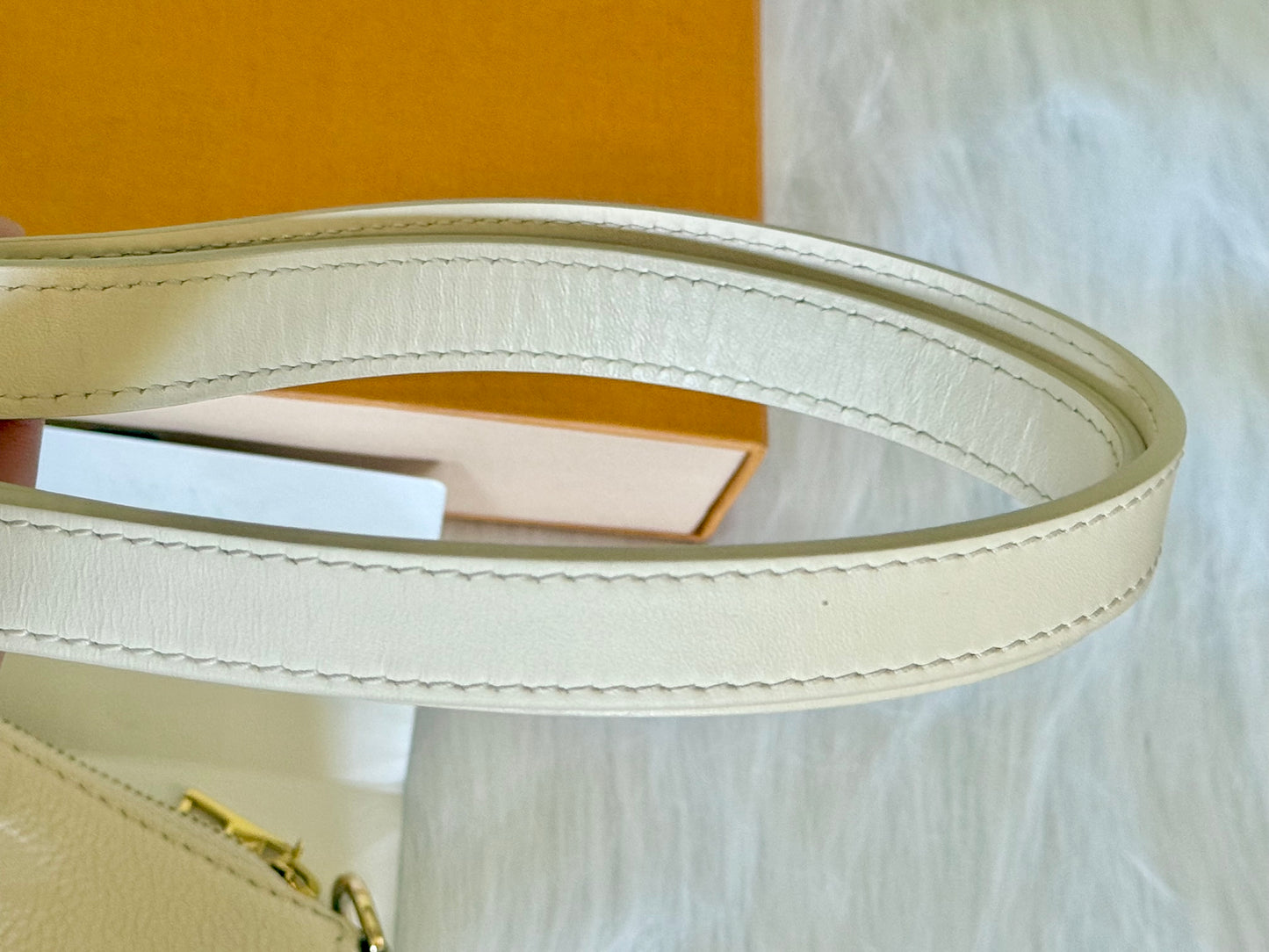 Louis Vuitton Large Pochette Giant Mono Empreinte Cream from MPA