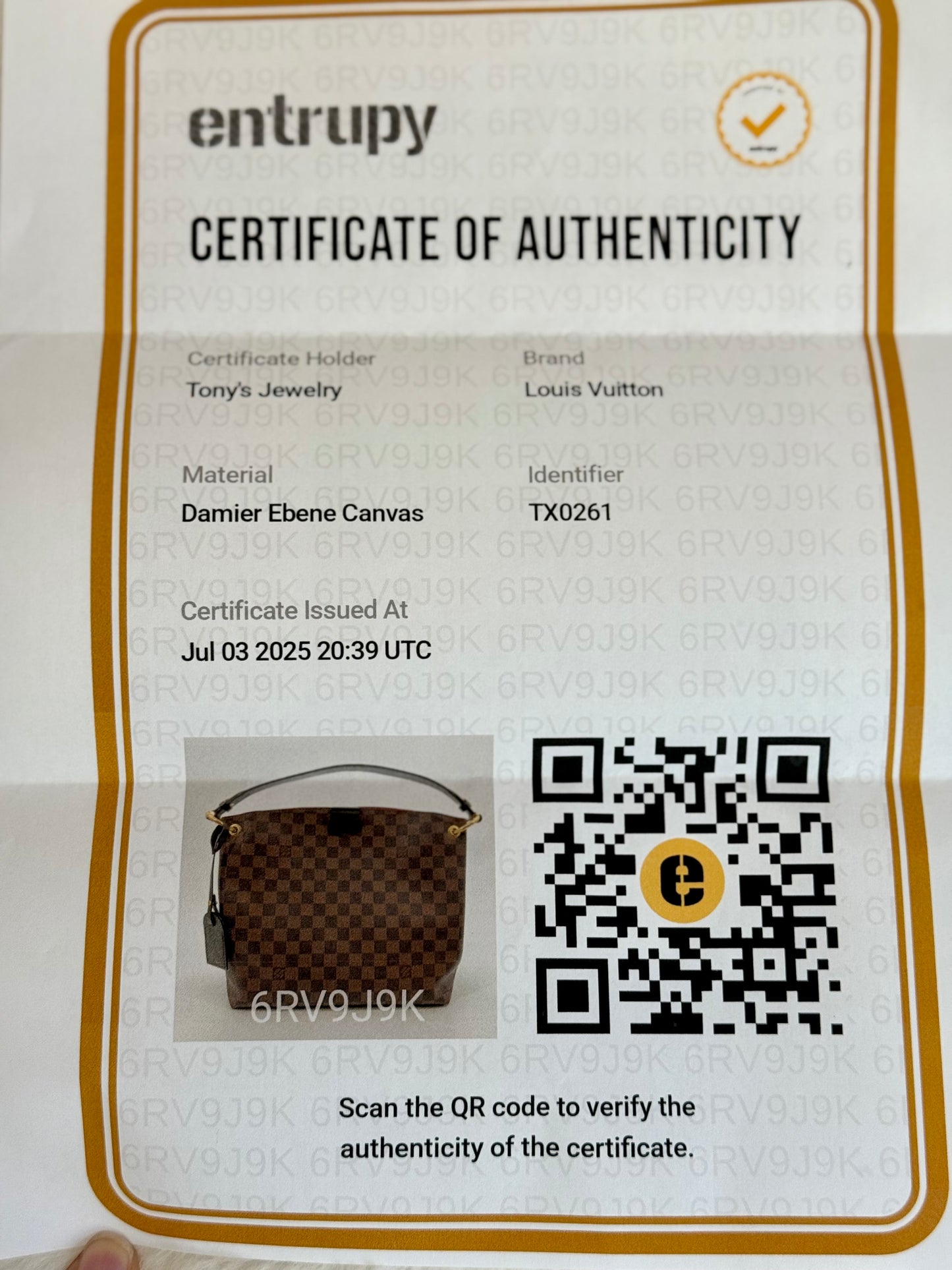 Louis Vuitton Graceful PM Damier Ebene