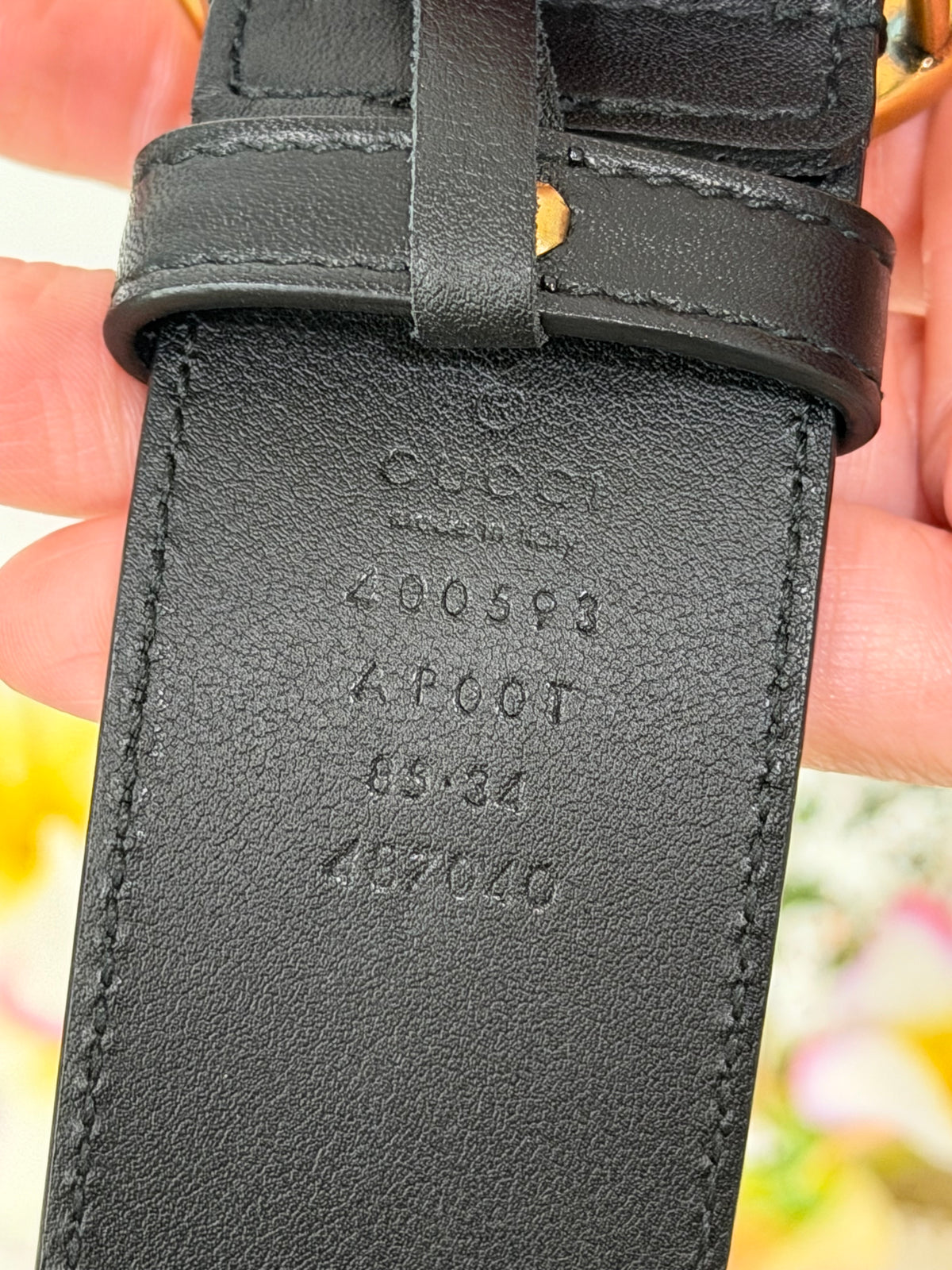 Gucci GG Marmont Wide Belt Size 85