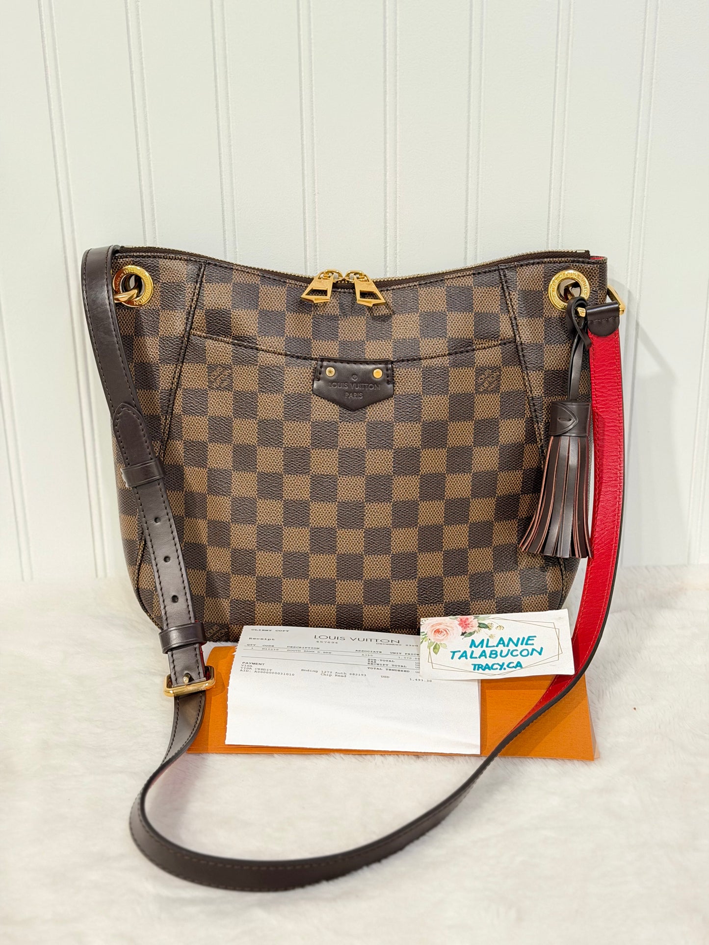 Louis Vuitton South Bank Besace Damier Ebene