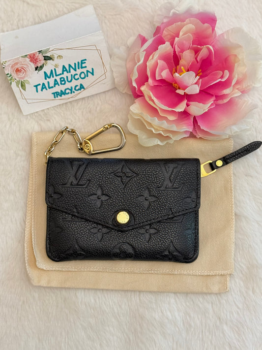 Louis Vuitton Key Pouch Empreinte Noir/Black