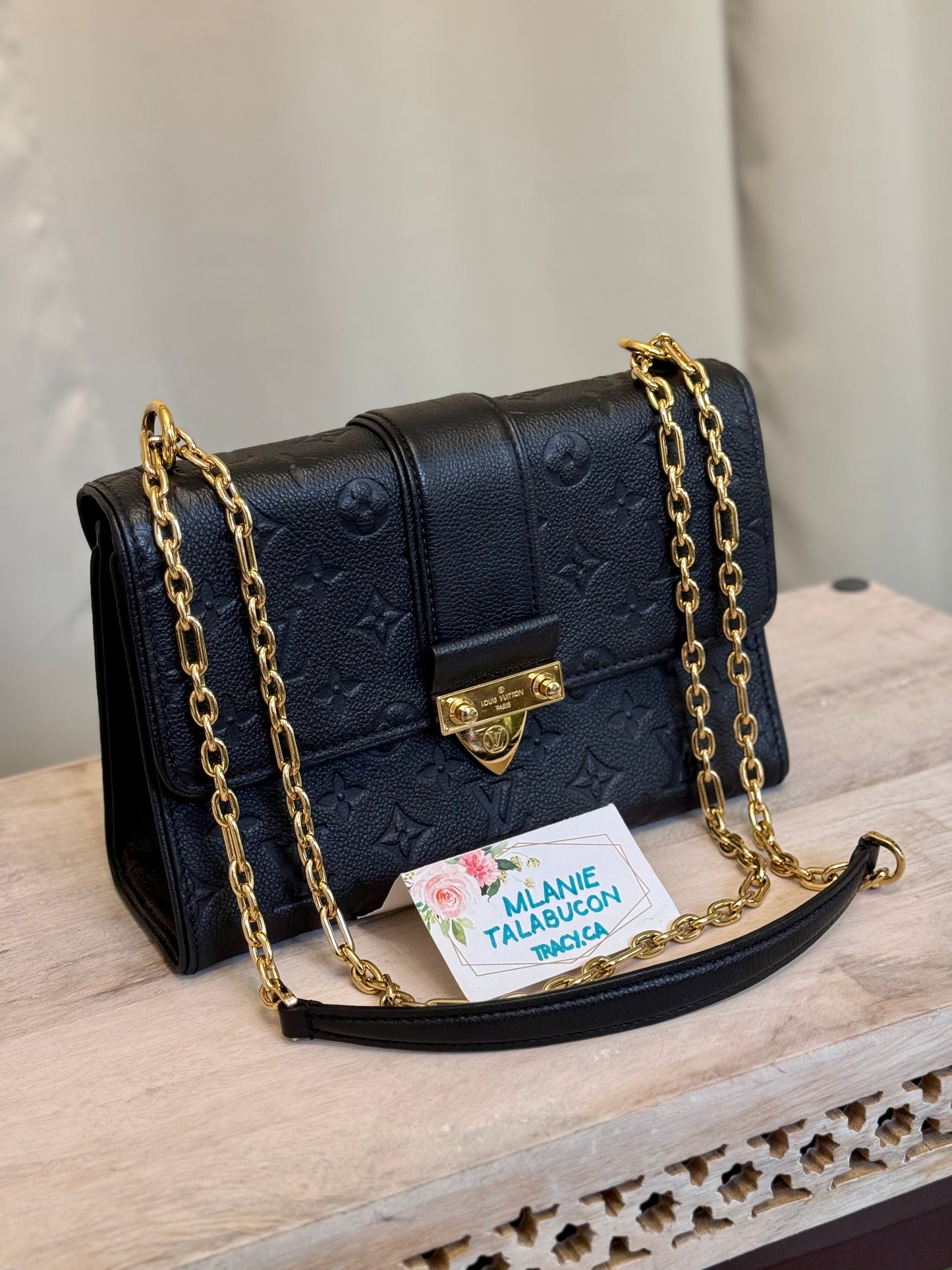 Louis Vuitton Saint Sulpice PM Mono Empreinte Noir/Black