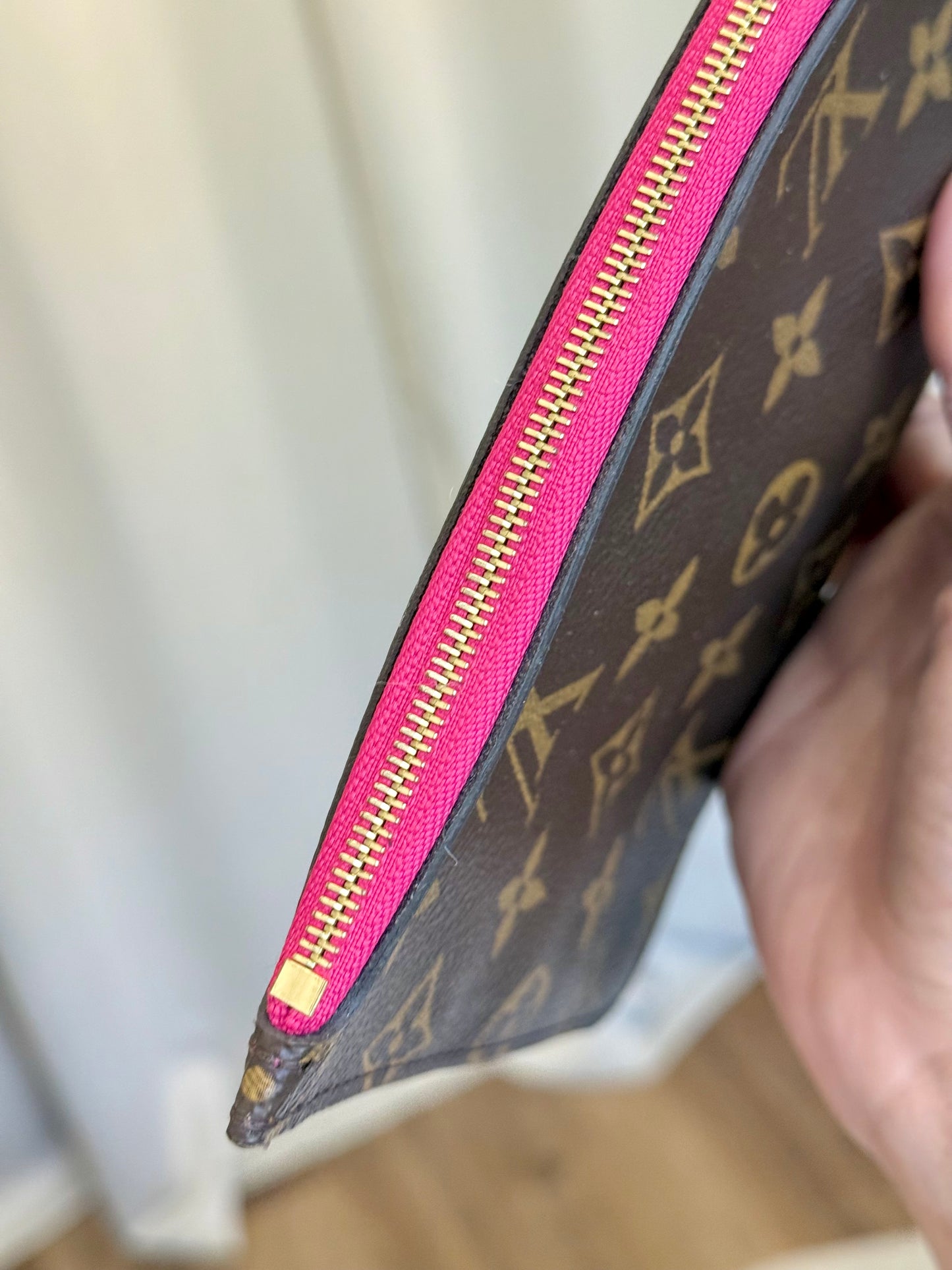 Louis Vuitton Neverfull GM Mono Pivoine Bag and Pouch