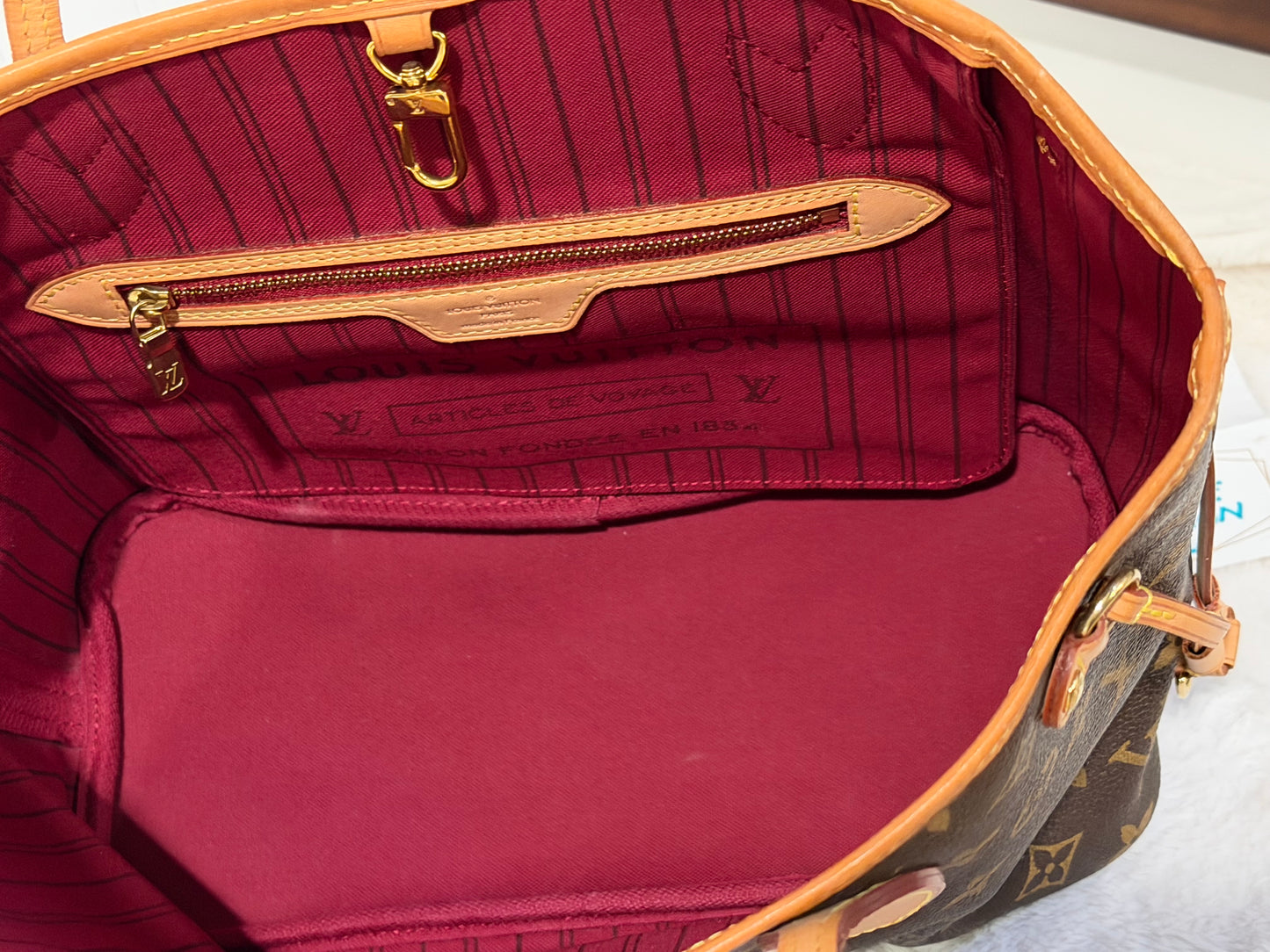Louis Vuitton Neverfull PM Mono Fuchsia FULL SET