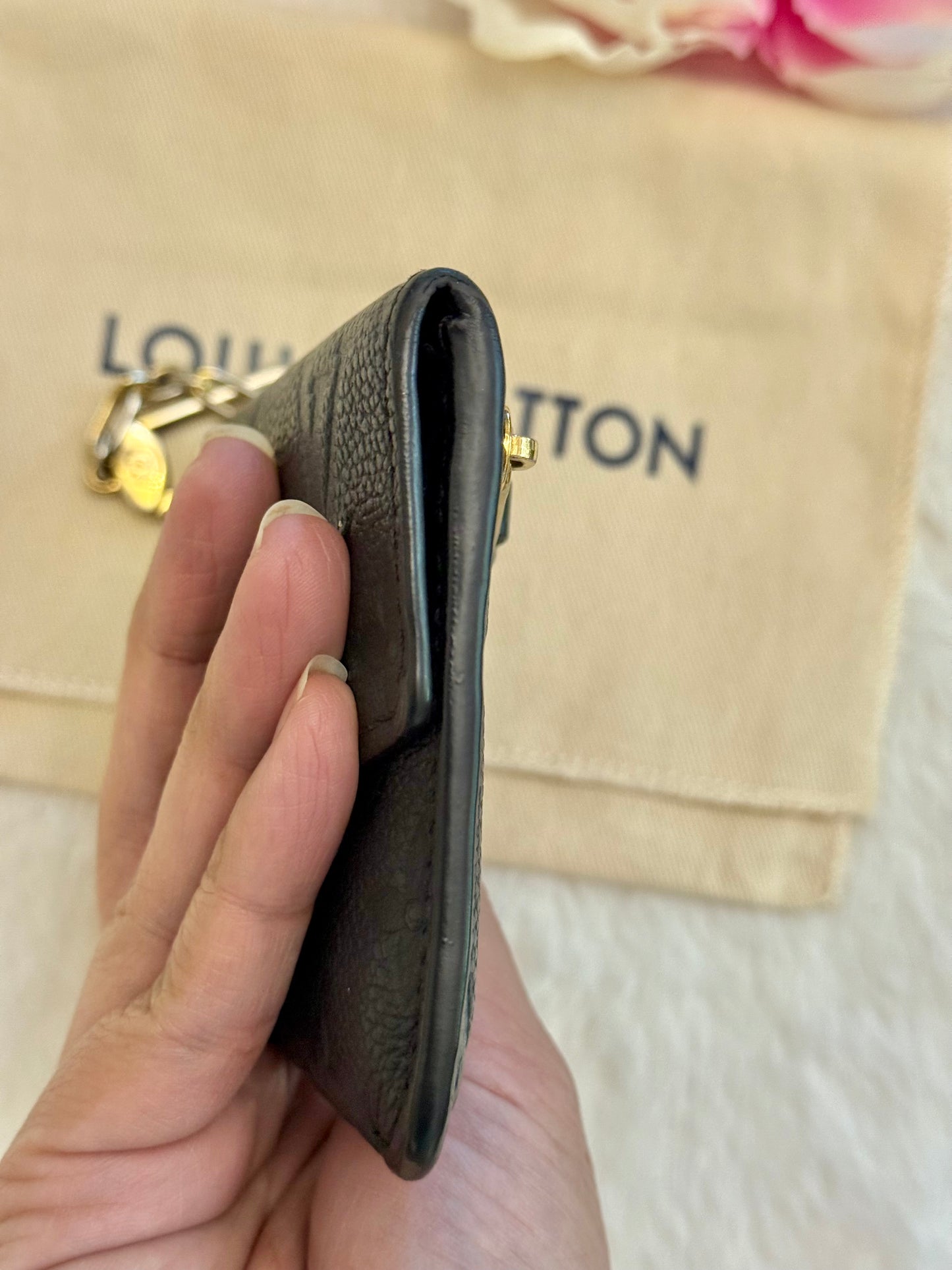 Louis Vuitton Key Pouch Empreinte Noir/Black