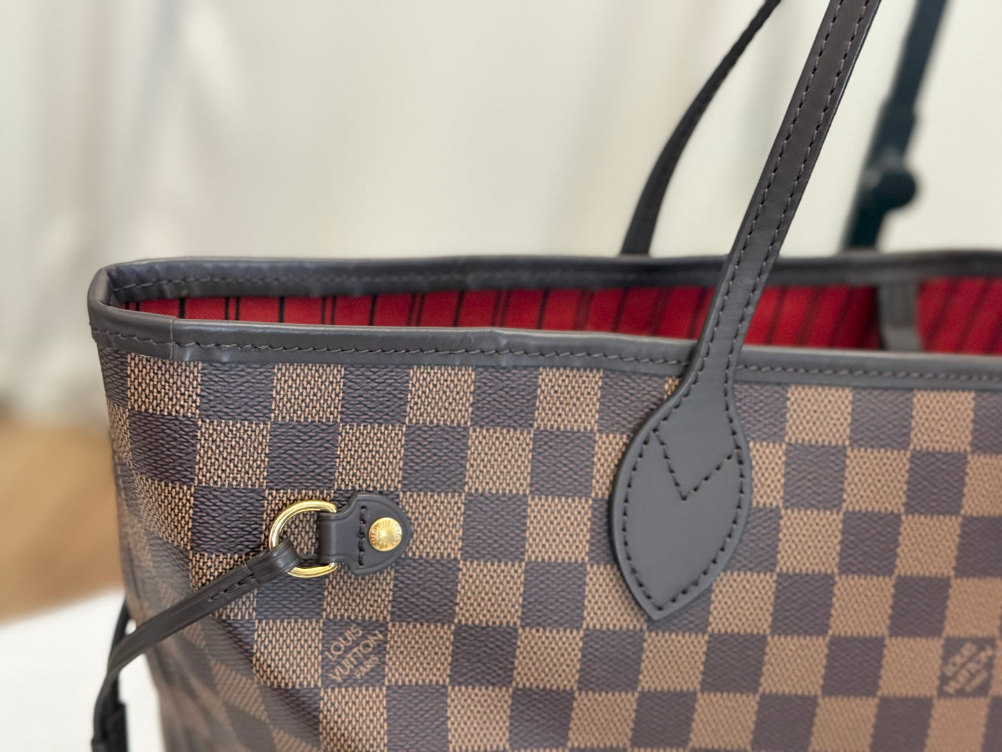 Louis Vuitton Neverfull MM DE Set (Bag and Pouch)