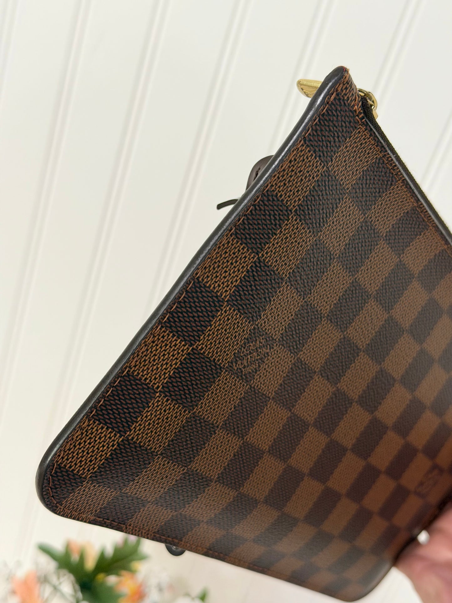 Louis Vuitton Neverfull MM DE Set (Bag and Pouch)