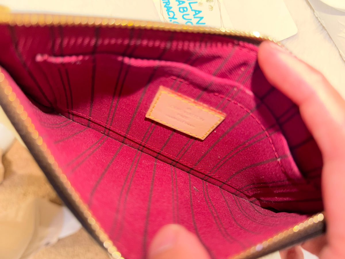 Louis Vuitton Neverfull PM Mono Fuchsia FULL SET