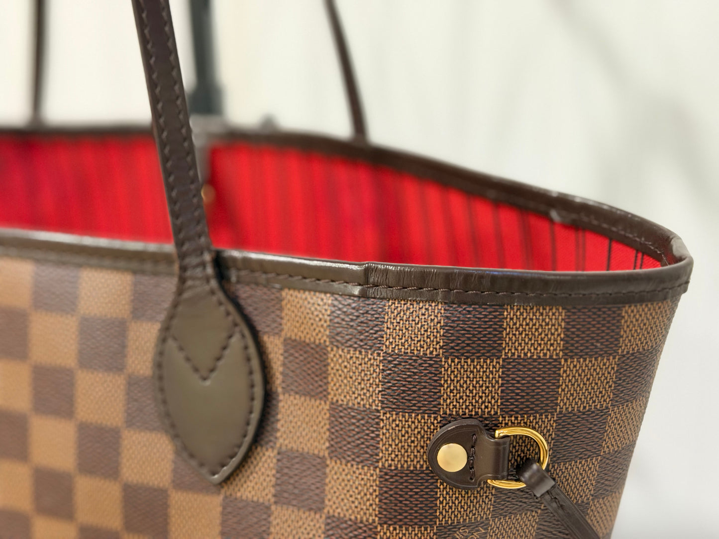 Louis Vuitton Neverfull MM DE Set (Bag and Pouch)