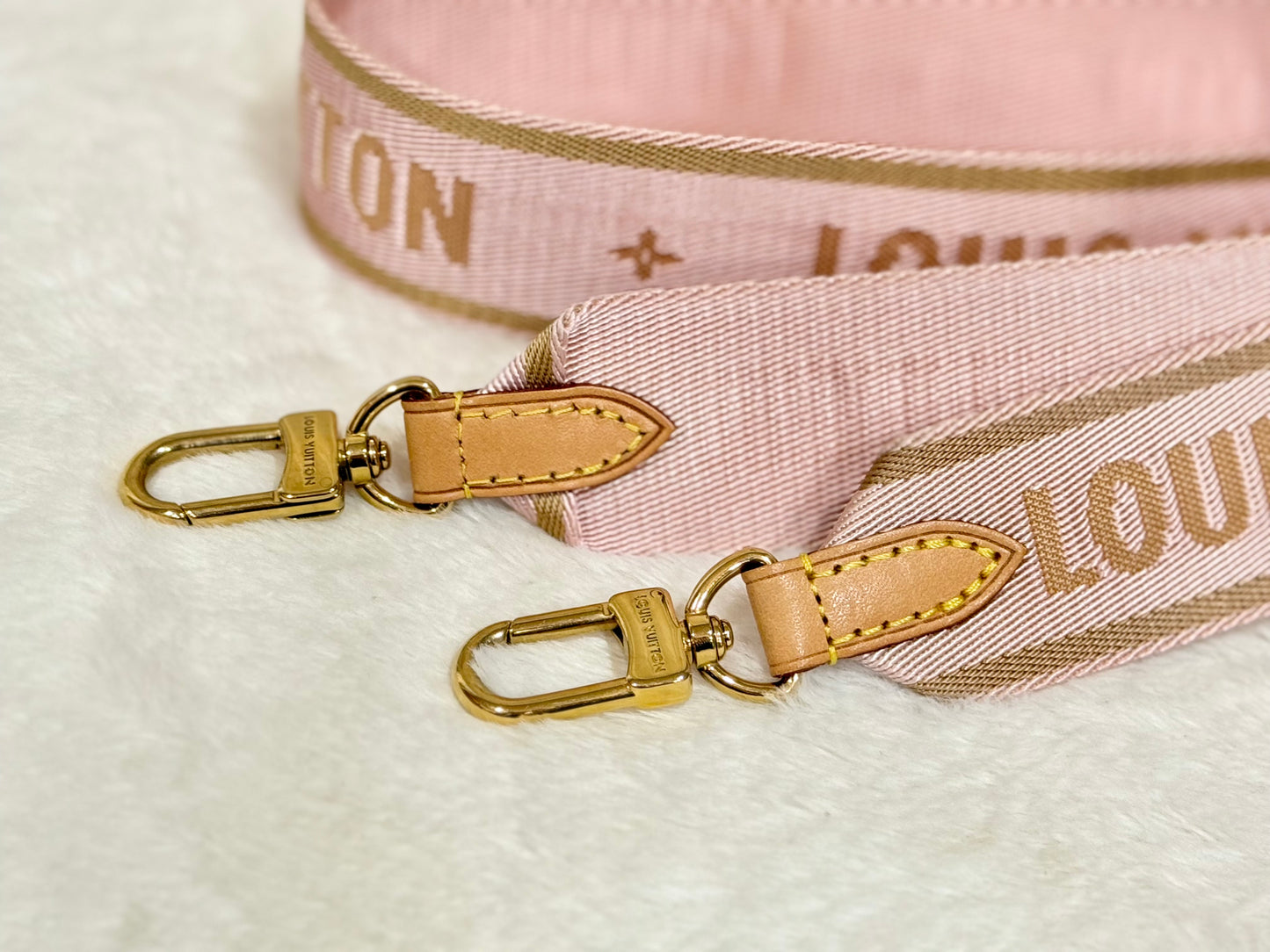 Louis Vuitton Guitar Jacquard Light Pink Adjustable Strap