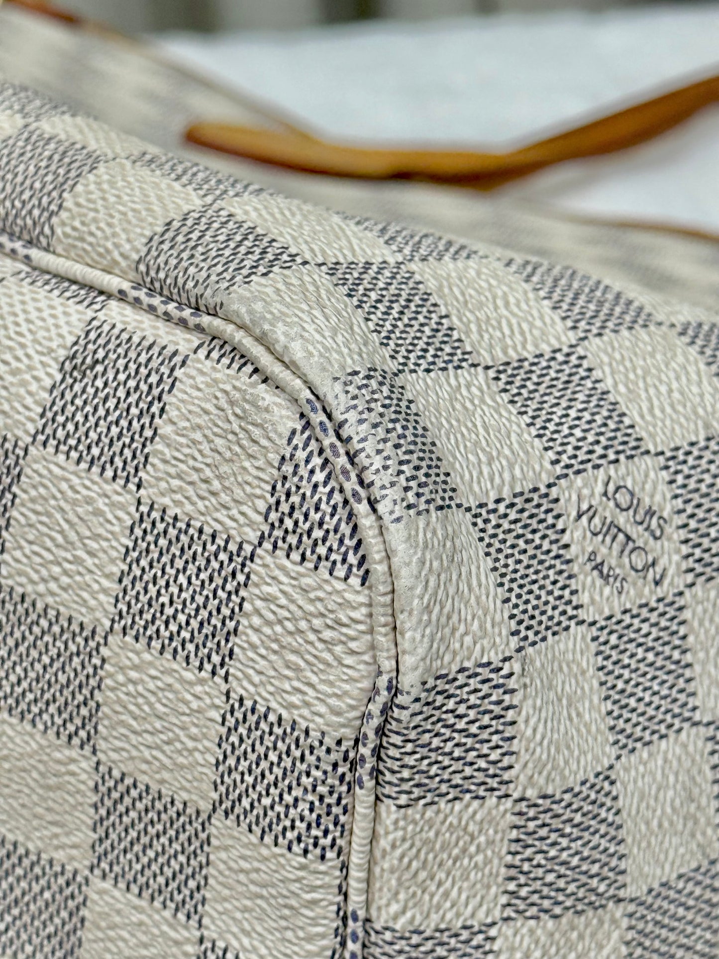 Louis Vuitton Neverfull MM Damier Azur Beige