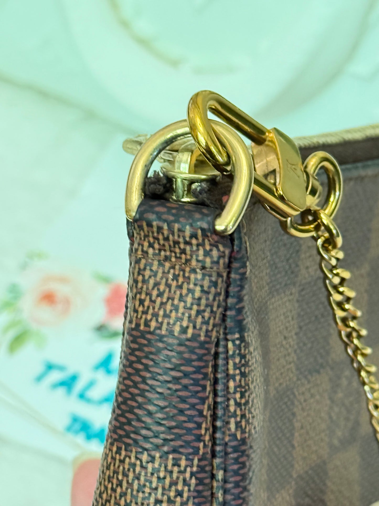 Louis Vuitton Mini Pochette Accessoires in Damier Ebene