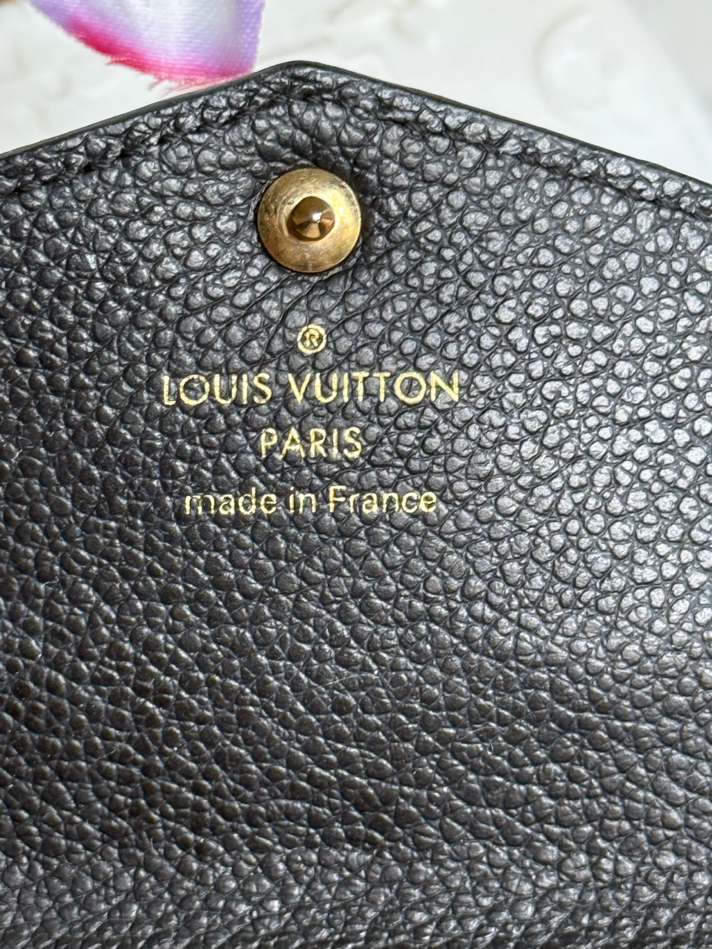 Louis Vuitton Key Pouch Mono Empreinte Black