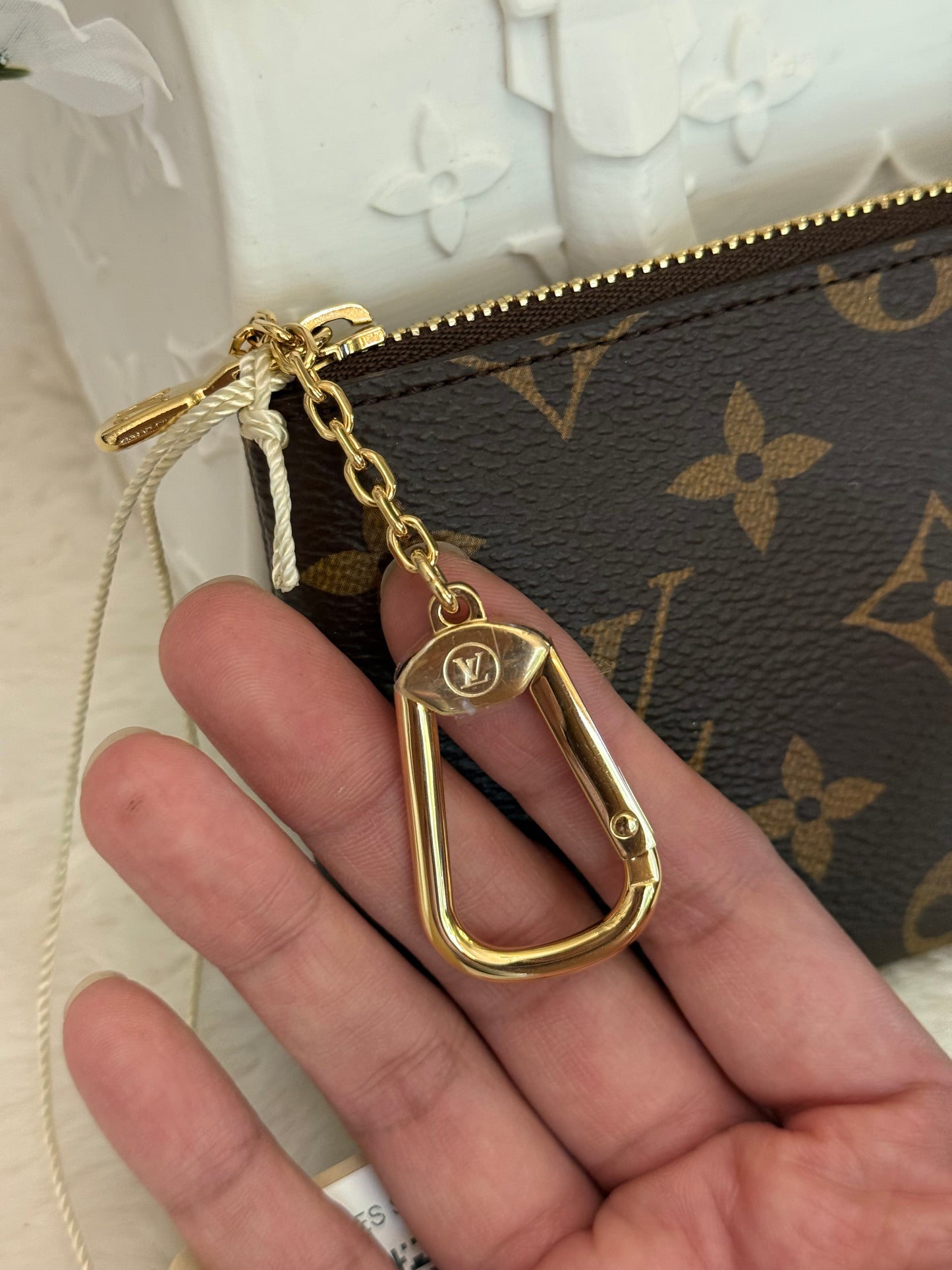 Louis Vuitton Key Pouch Mono Size S