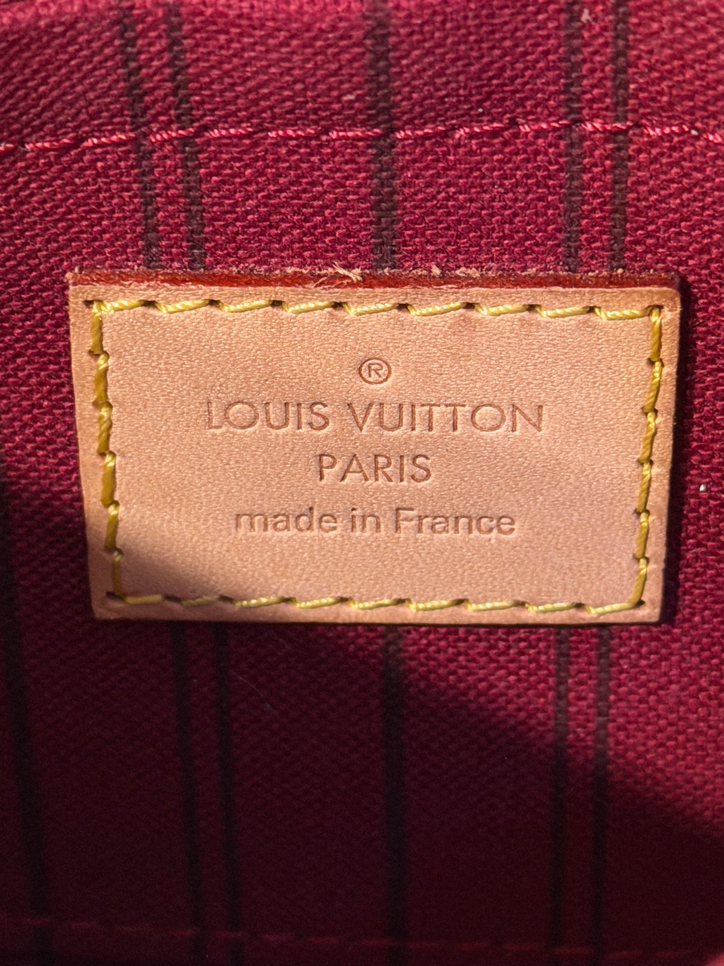 Louis Vuitton Neverfull PM Mono Fuchsia FULL SET