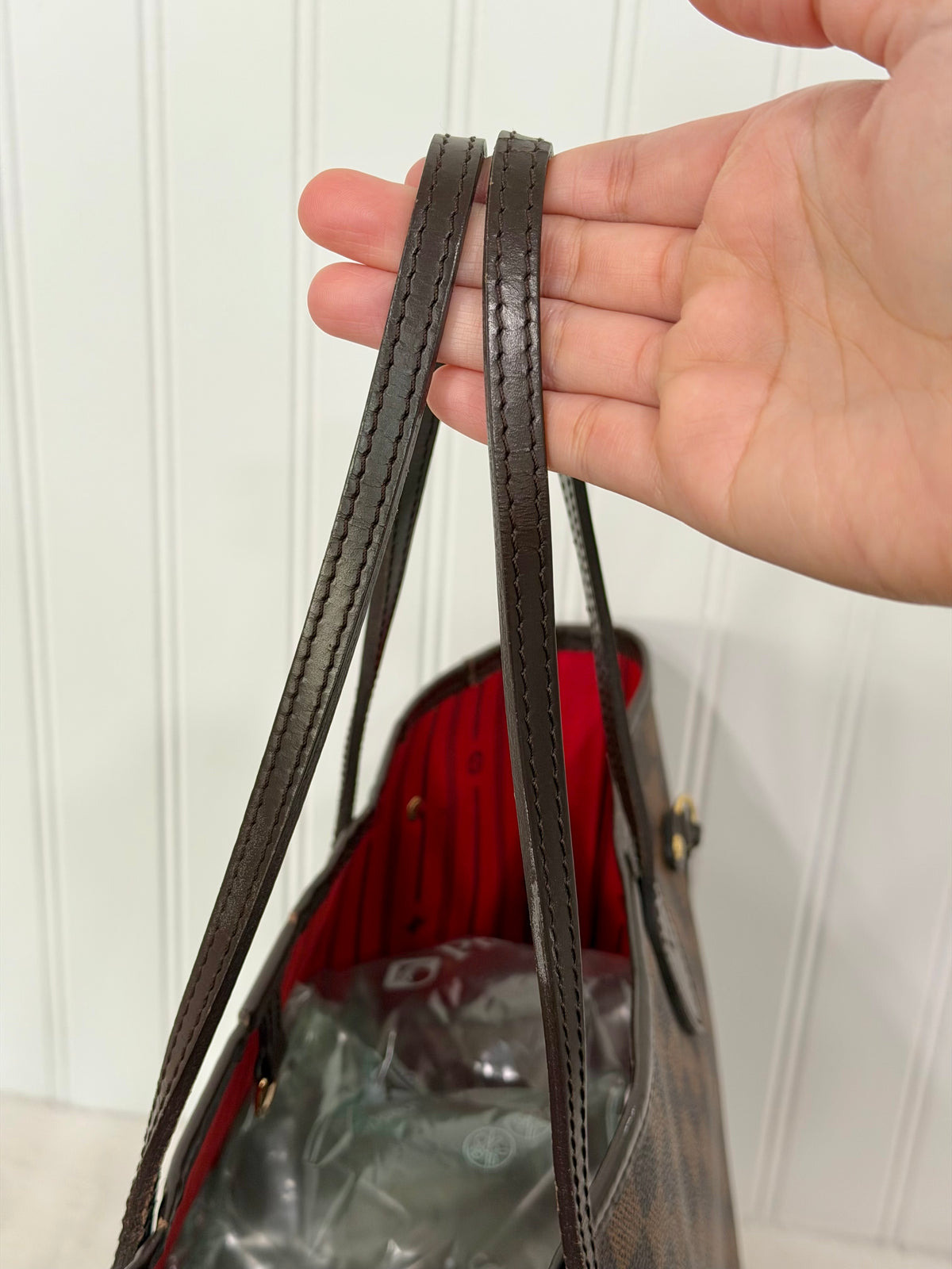 Louis Vuitton Neverfull MM Damier Ebene Bag Only