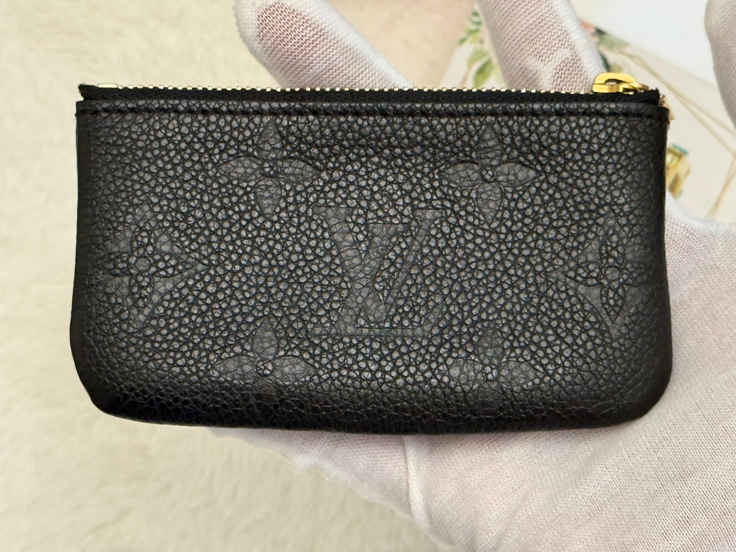 Louis Vuitton Key Pouch Black Empreinte