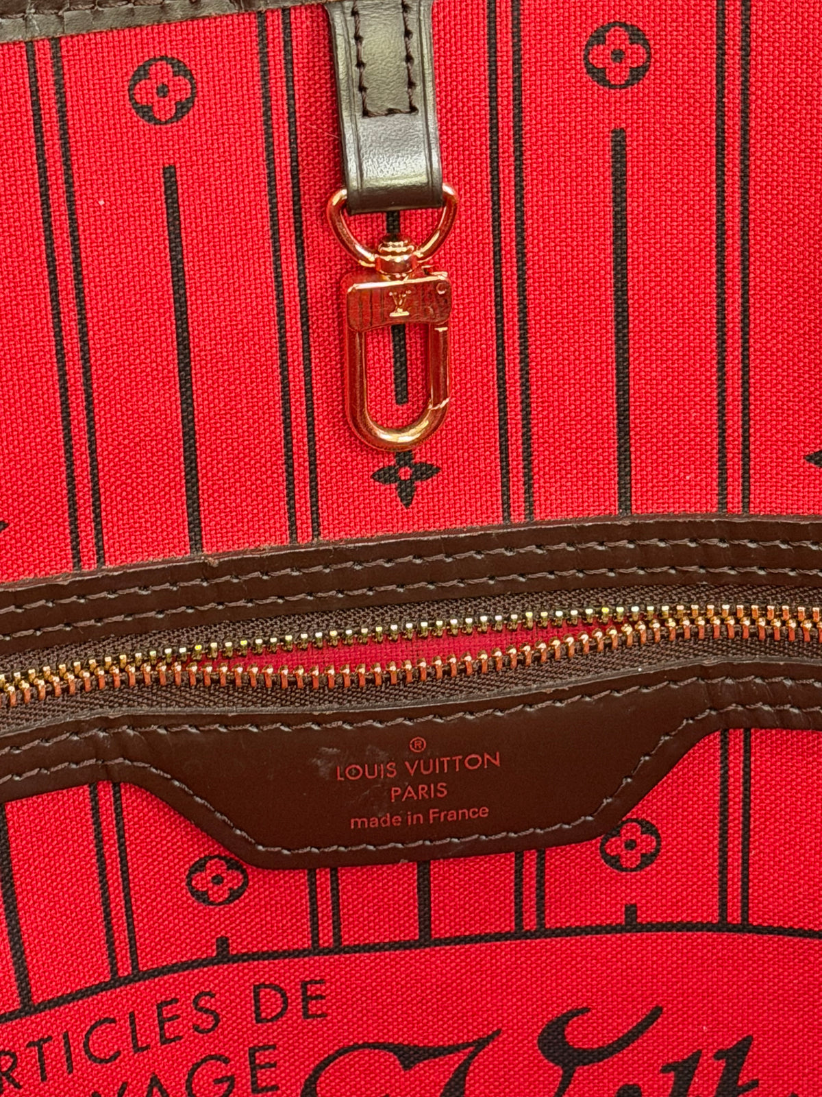 Louis Vuitton Neverfull MM Damier Ebene Bag Only