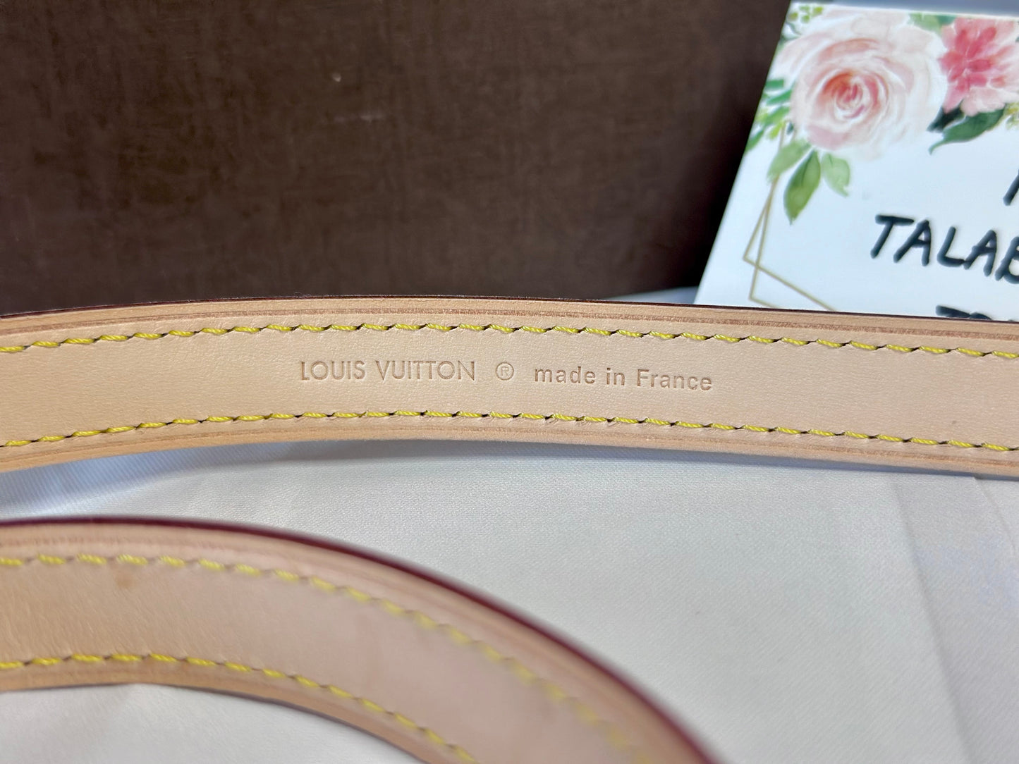 Louis Vuitton Vachetta Belt Strap Size M