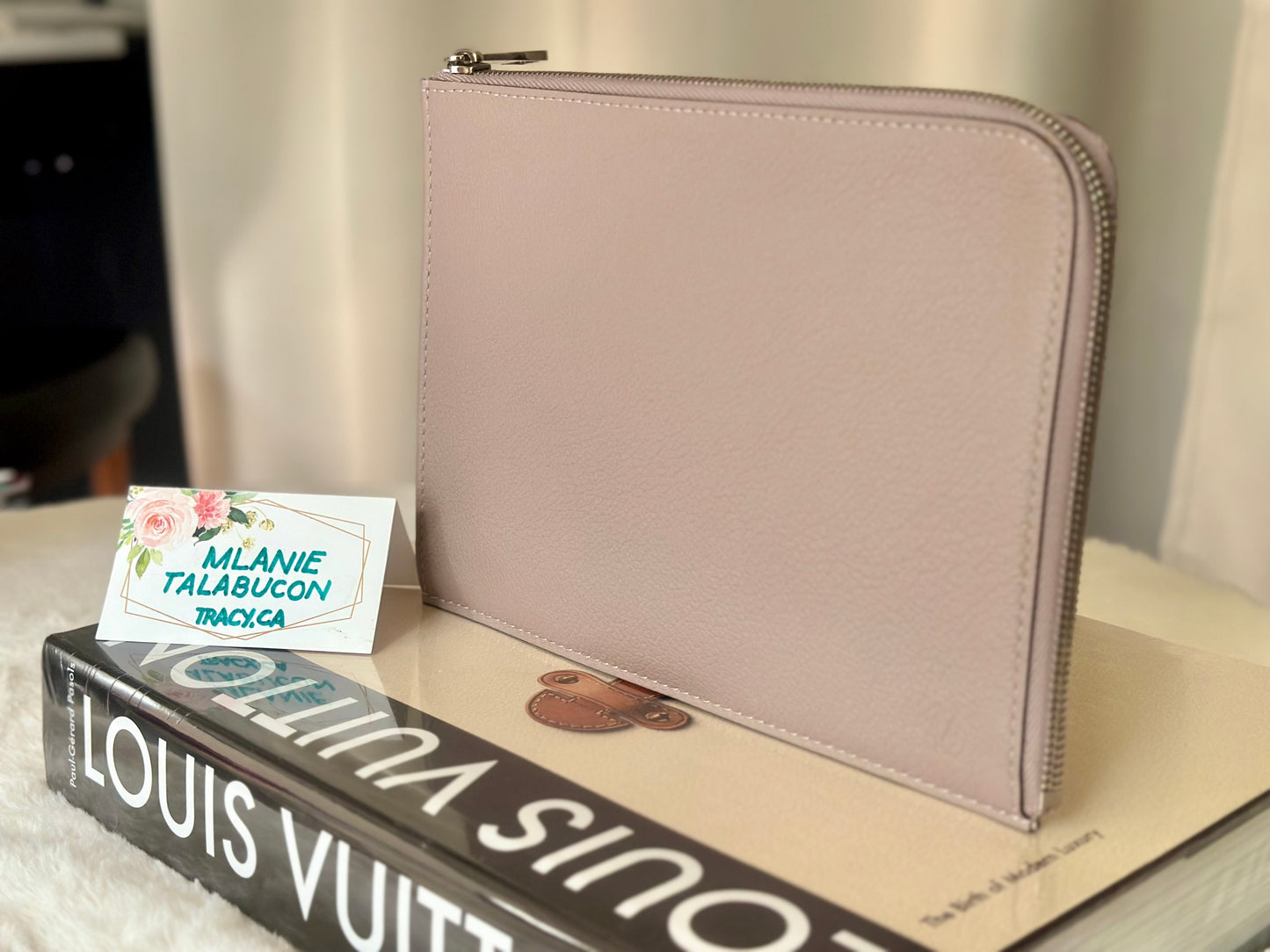 Louis Vuitton Pochette Jour PM Taupe Clutch