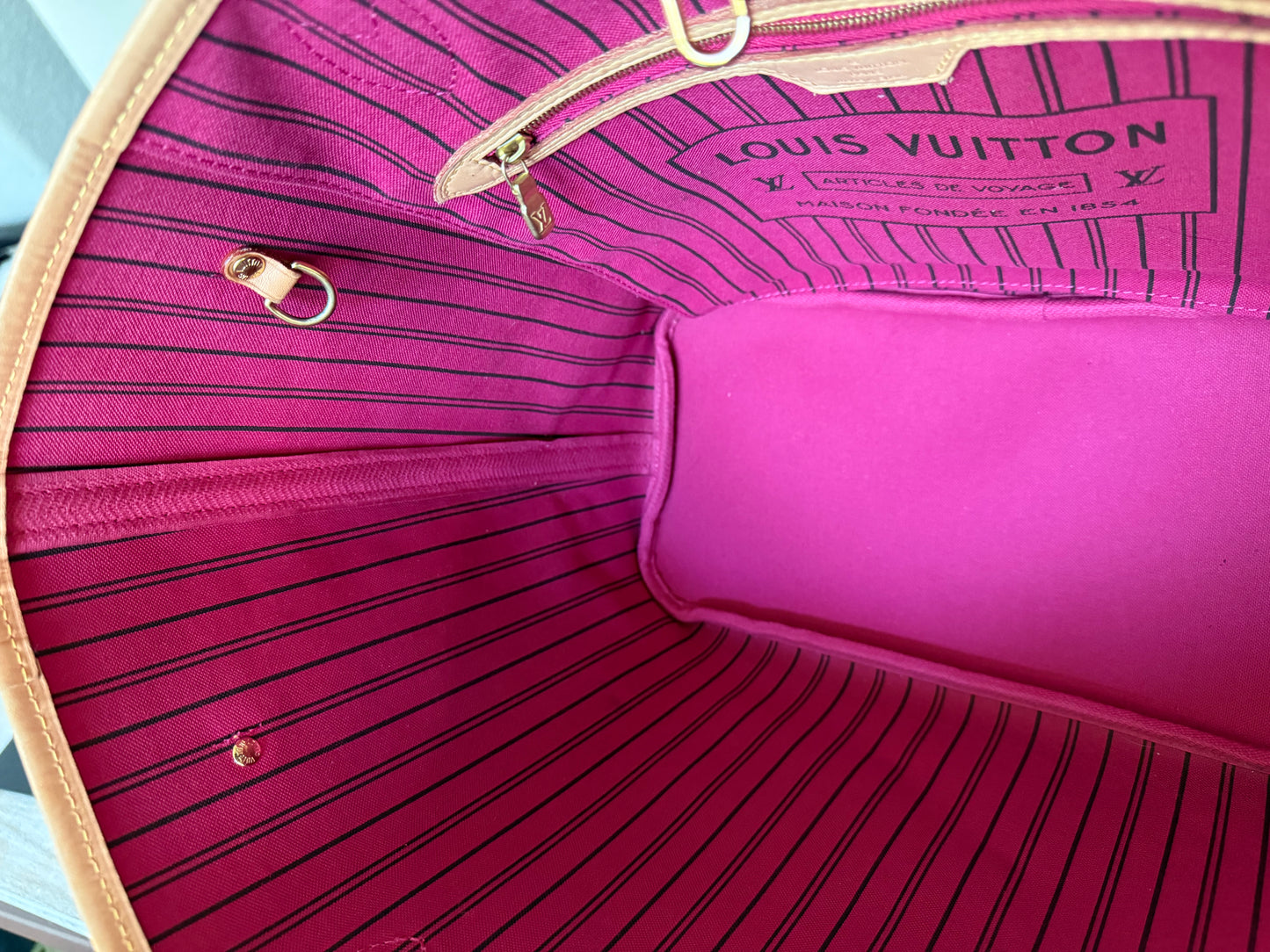 Louis Vuitton Neverfull MM Mono Pivoine Bag Only