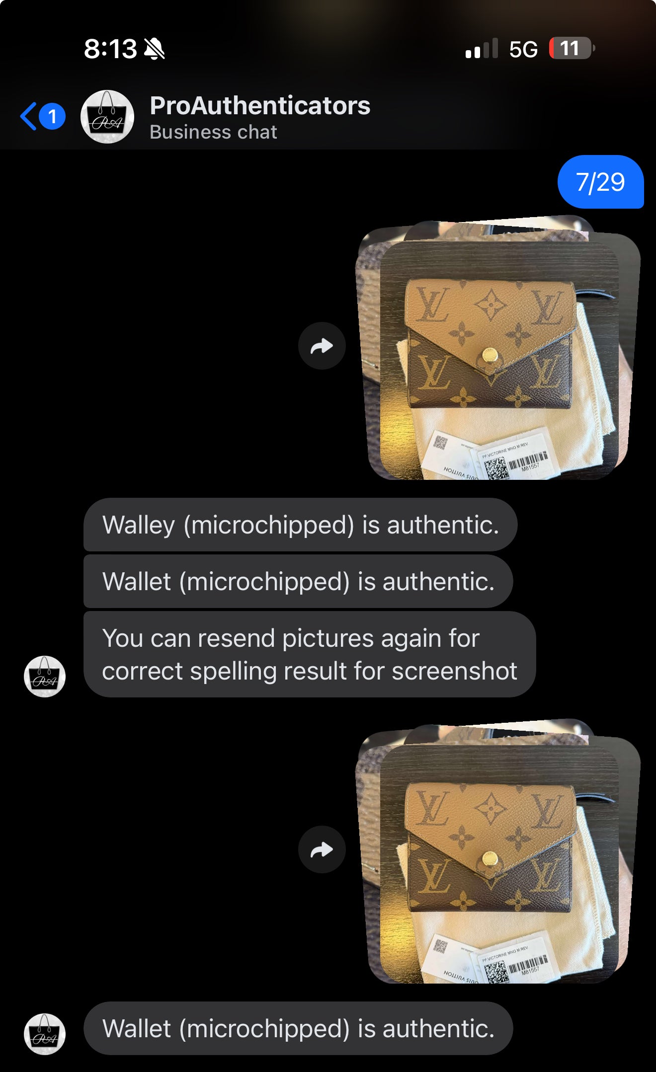 Louis Vuitton Victorine Reverse Mono