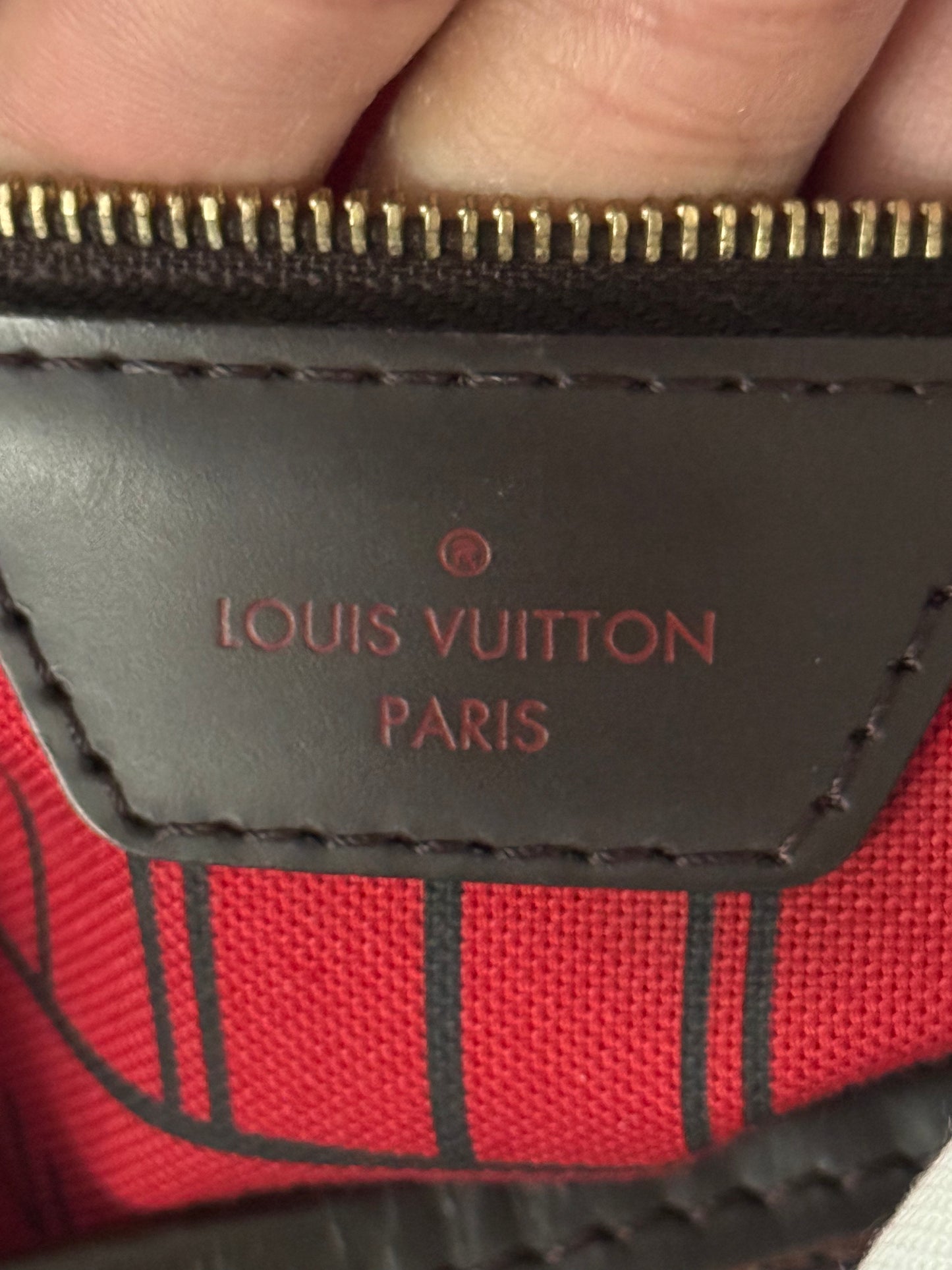 Louis Vuitton Neverfull MM Damier Ebene Cerise
