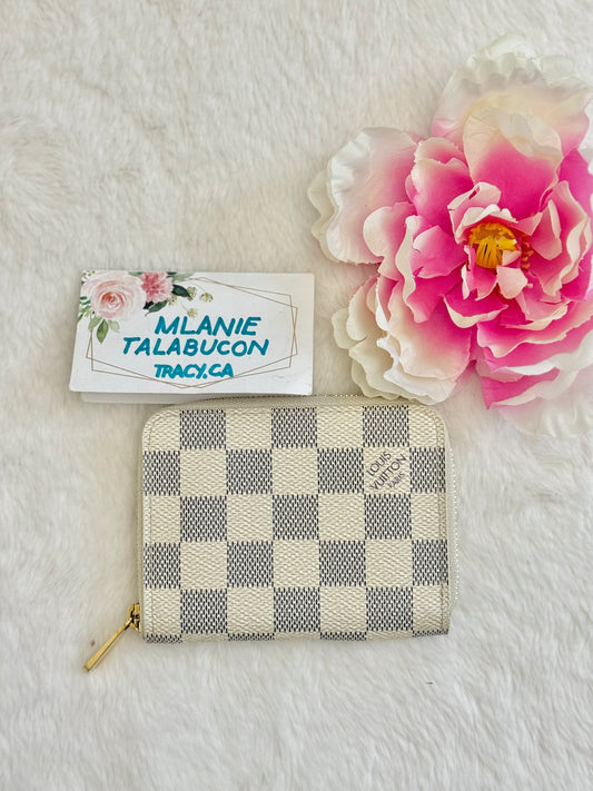 Louis Vuitton Zippy Coin Purse Damier Azur