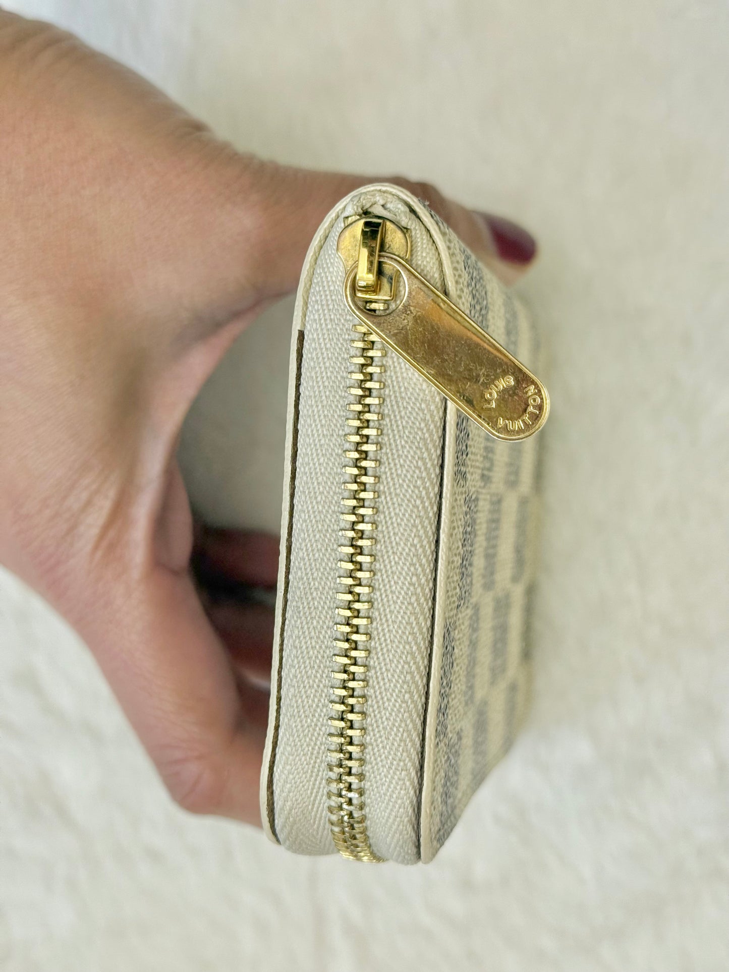 Louis Vuitton Zippy Coin Purse Damier Azur