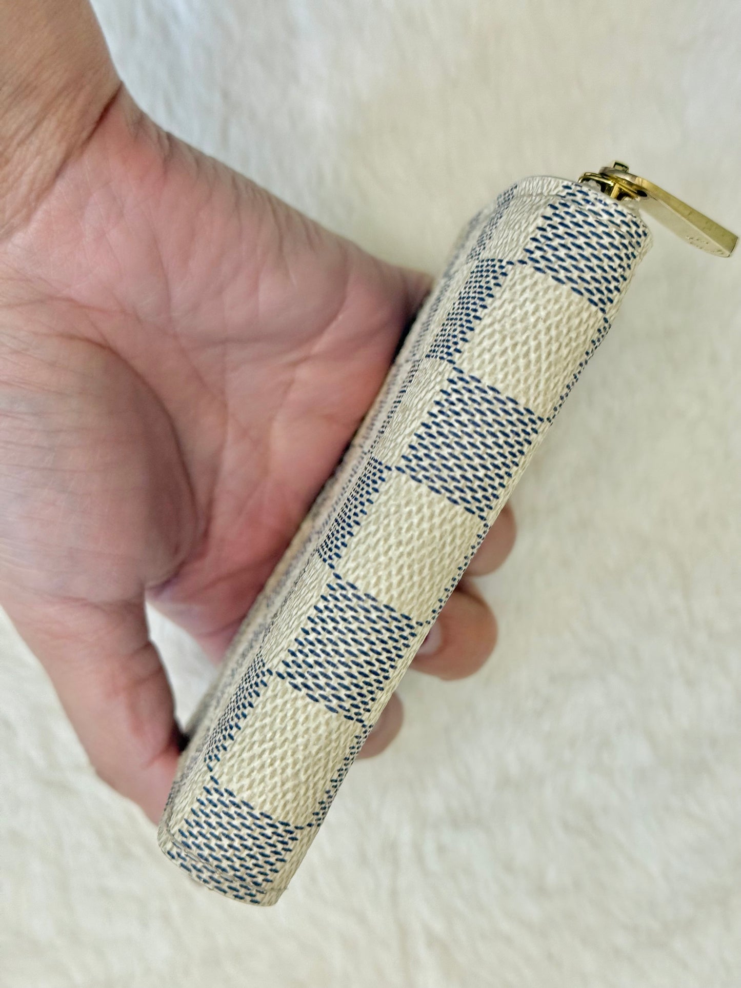 Louis Vuitton Zippy Coin Purse Damier Azur